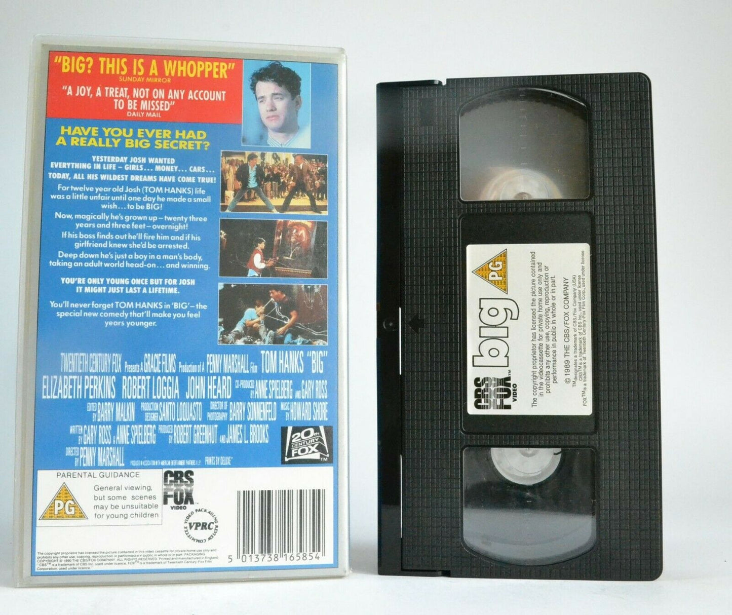 Big (1988): Be Cearful What You Wish - Fantasy Comedy - Tom Hanks - Pal VHS-