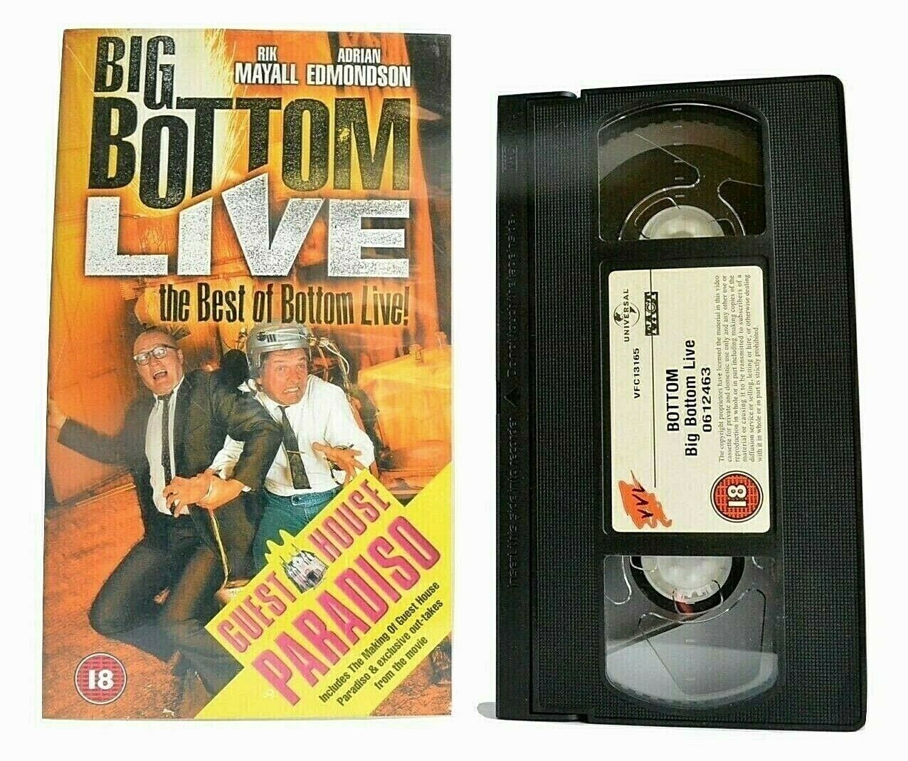 Big Bottom Live: The Best Of - Guest House Paradiso - Comedy - Rik Mayall - VHS-