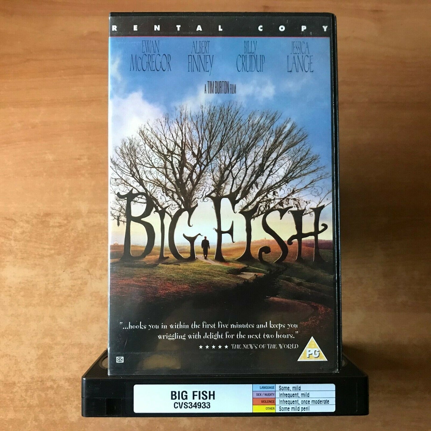 Big Fish (2003); [Tim Burton] Fantasy - Large Box [Rental] Ewan McGregor - VHS-