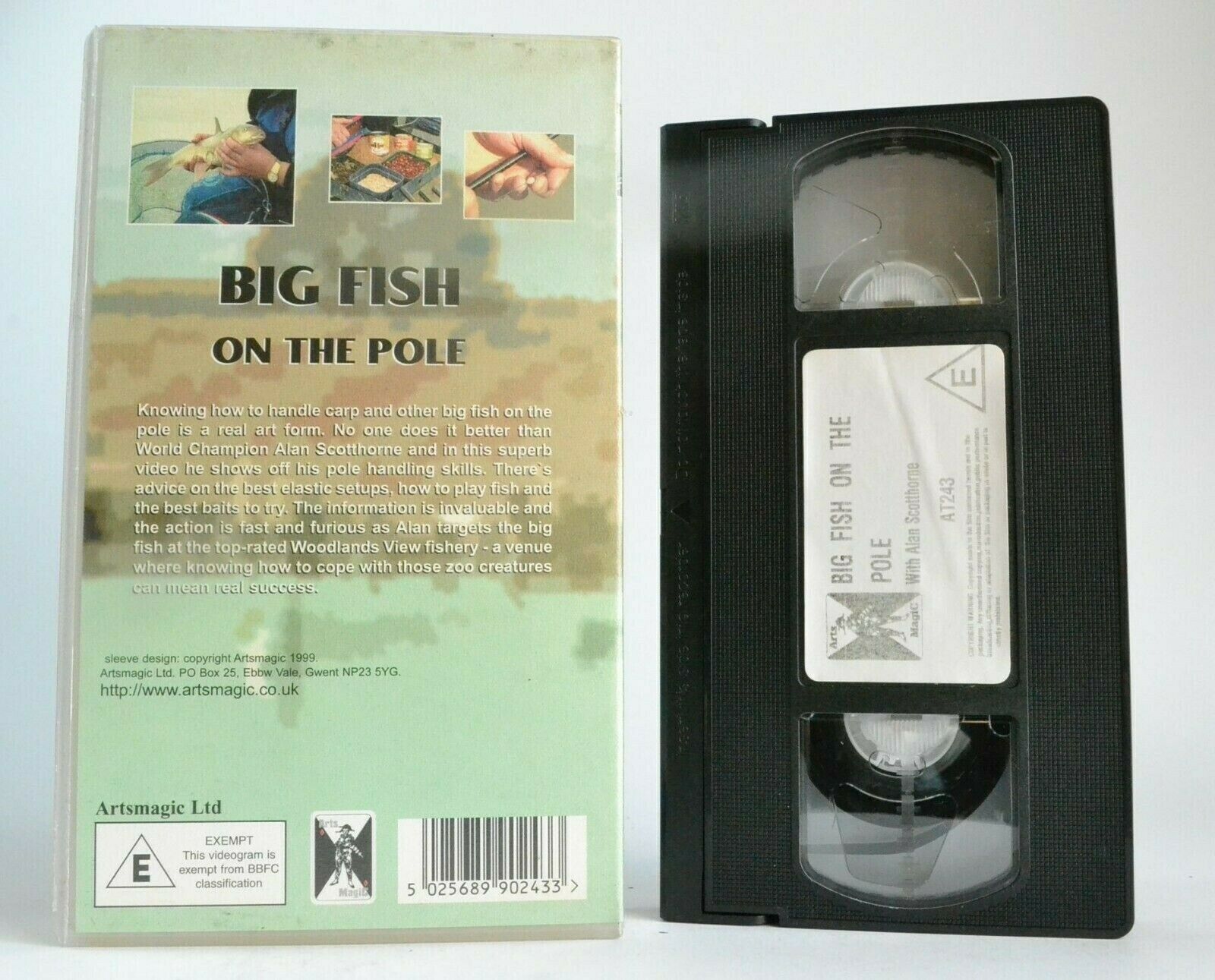 Big Fish On The Pole [Alan Scotthorne] - Fishing - Carp - Woodlands View - VHS-