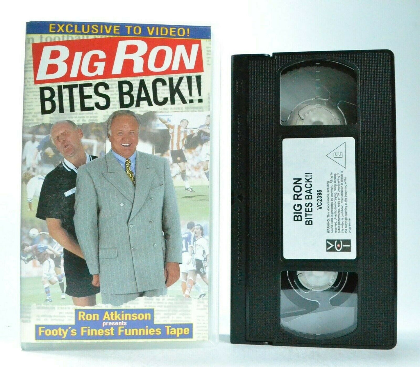 Big Ron Bites Back:By Ron Atkinson - Comedy - Disastrous Football Mistakes - VHS-