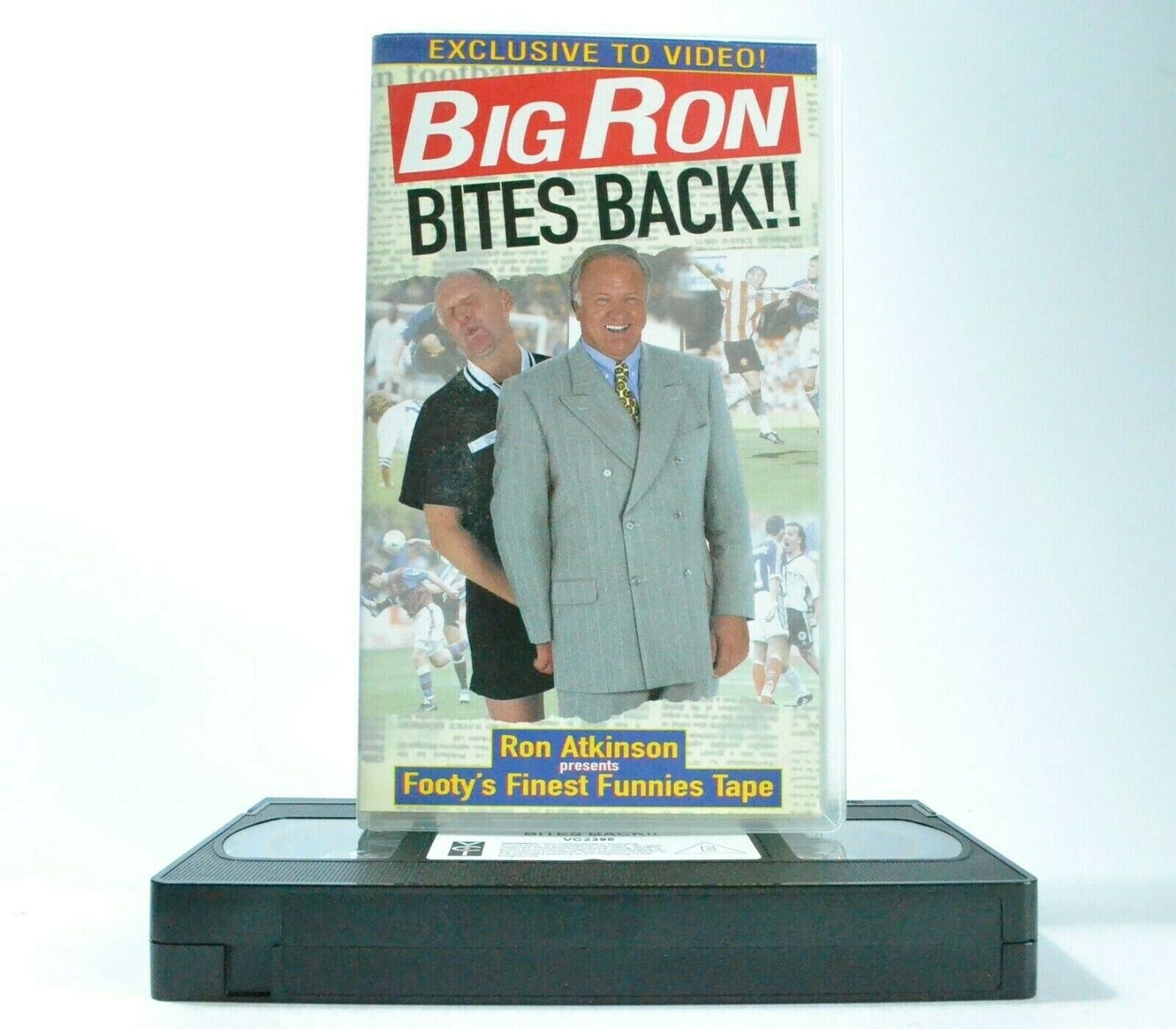 Big Ron Bites Back:By Ron Atkinson - Comedy - Disastrous Football Mistakes - VHS-