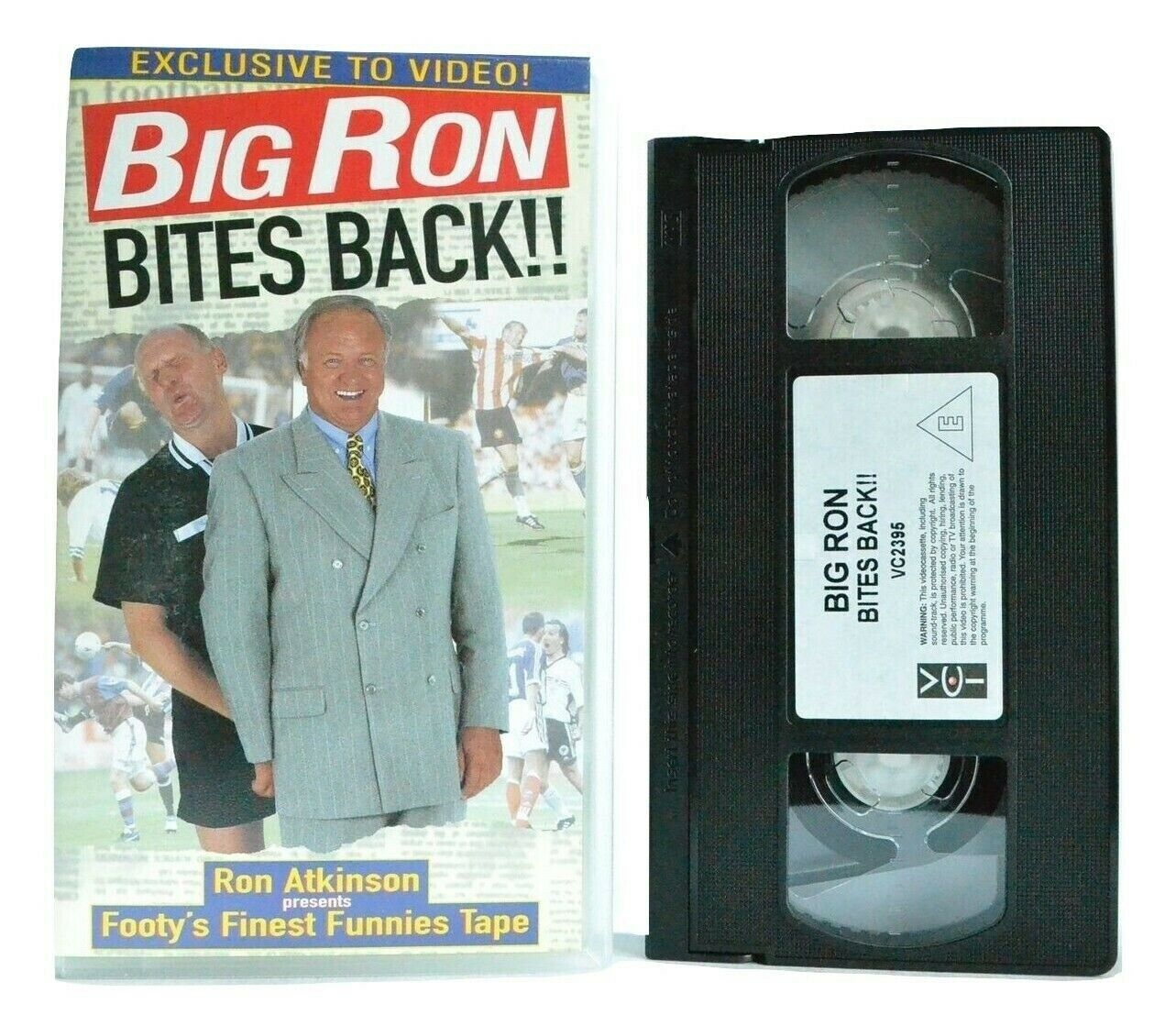 Big Ron Bites Back:By Ron Atkinson - Comedy - Disastrous Football Mistakes - VHS-