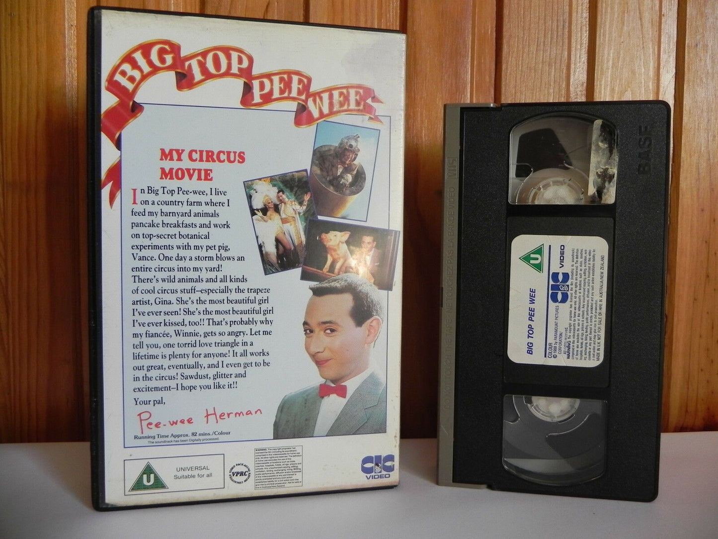 Big Top Pee Wee: My Circus Movie; [CIC] Large Box - Comedy - Pee Wee Herman - VHS-