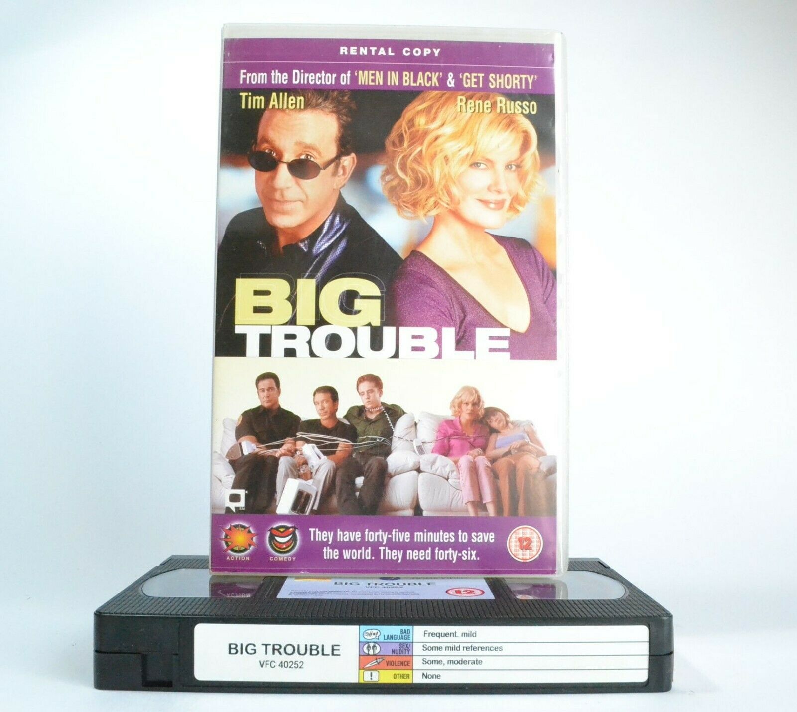 Big Trouble: Based On D.Barry Novel - Gangster Comedy - T.Allen/R.Russo - VHS-