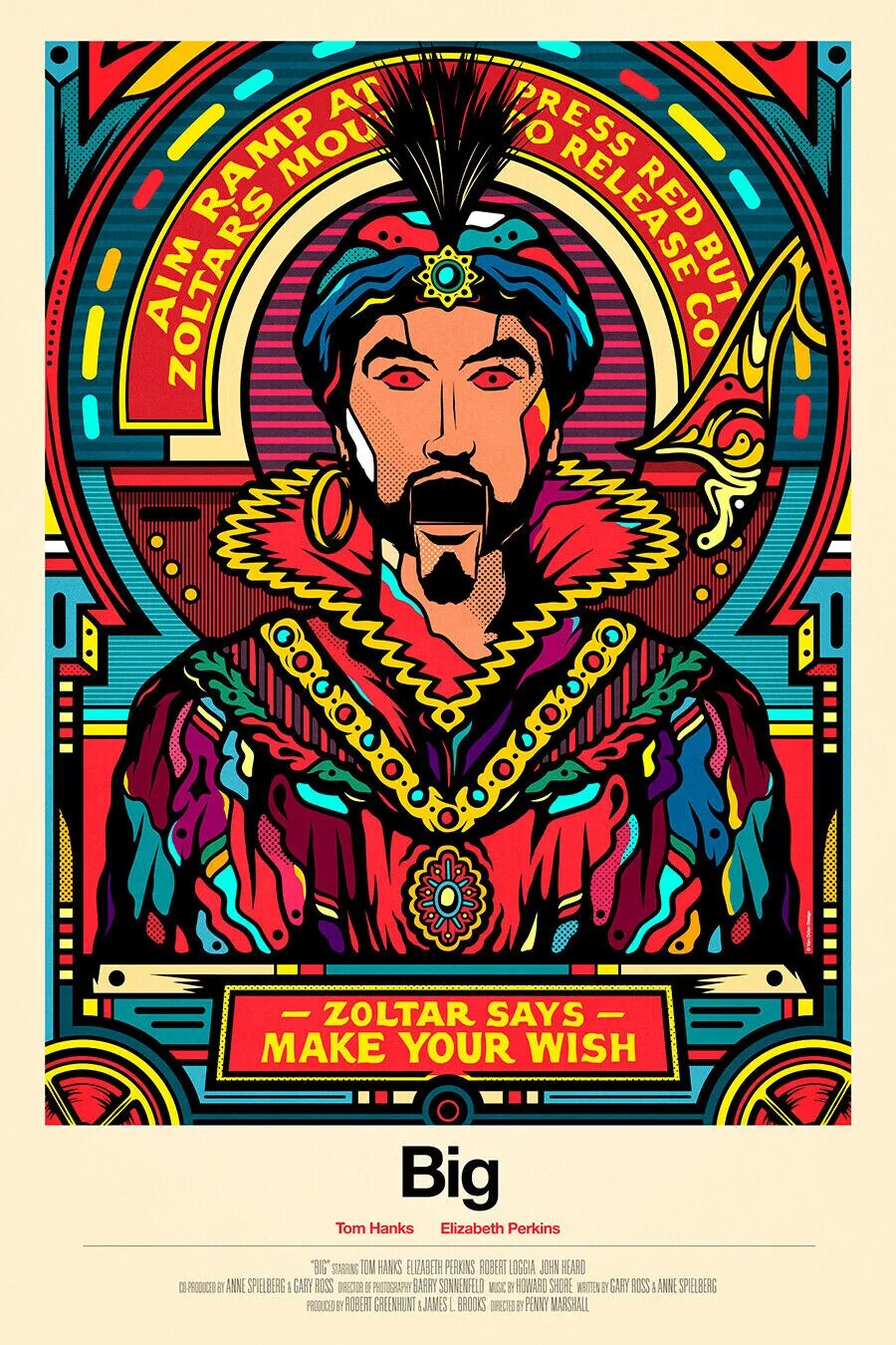 Big - Zoltar Fortune Teller Fantasy Movie Poster-30x45cm-