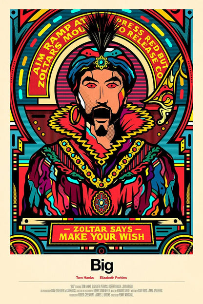 Big - Zoltar Fortune Teller Fantasy Movie Poster-30x45cm-