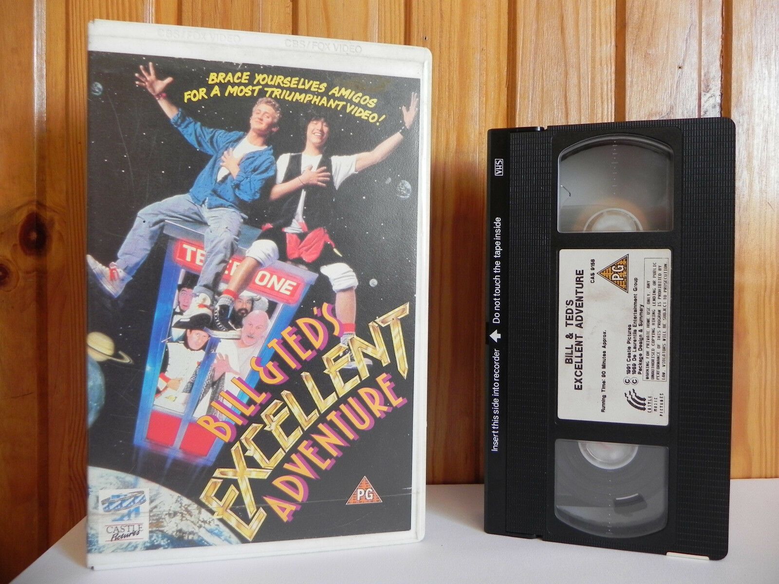 Bill & Ted's Excellent Adventure - Castle - Comedy - Large Box - Pal VHS-