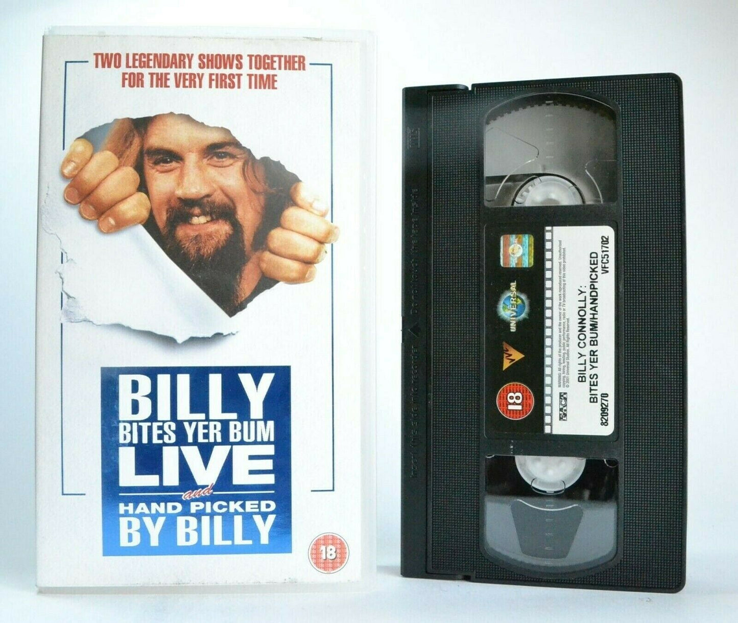 Billy Connolly: Bites Yer Bum (1980)/Handpicked (1981) - Live Comedy Shows - VHS-