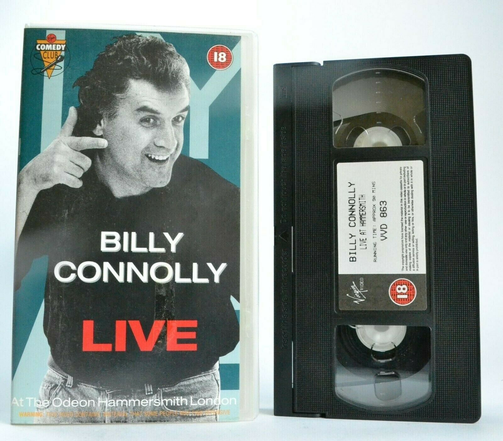 Billy Connolly: Live - (1991) Odeon Hammersmith/London - Stand-Up - Comedy - VHS-