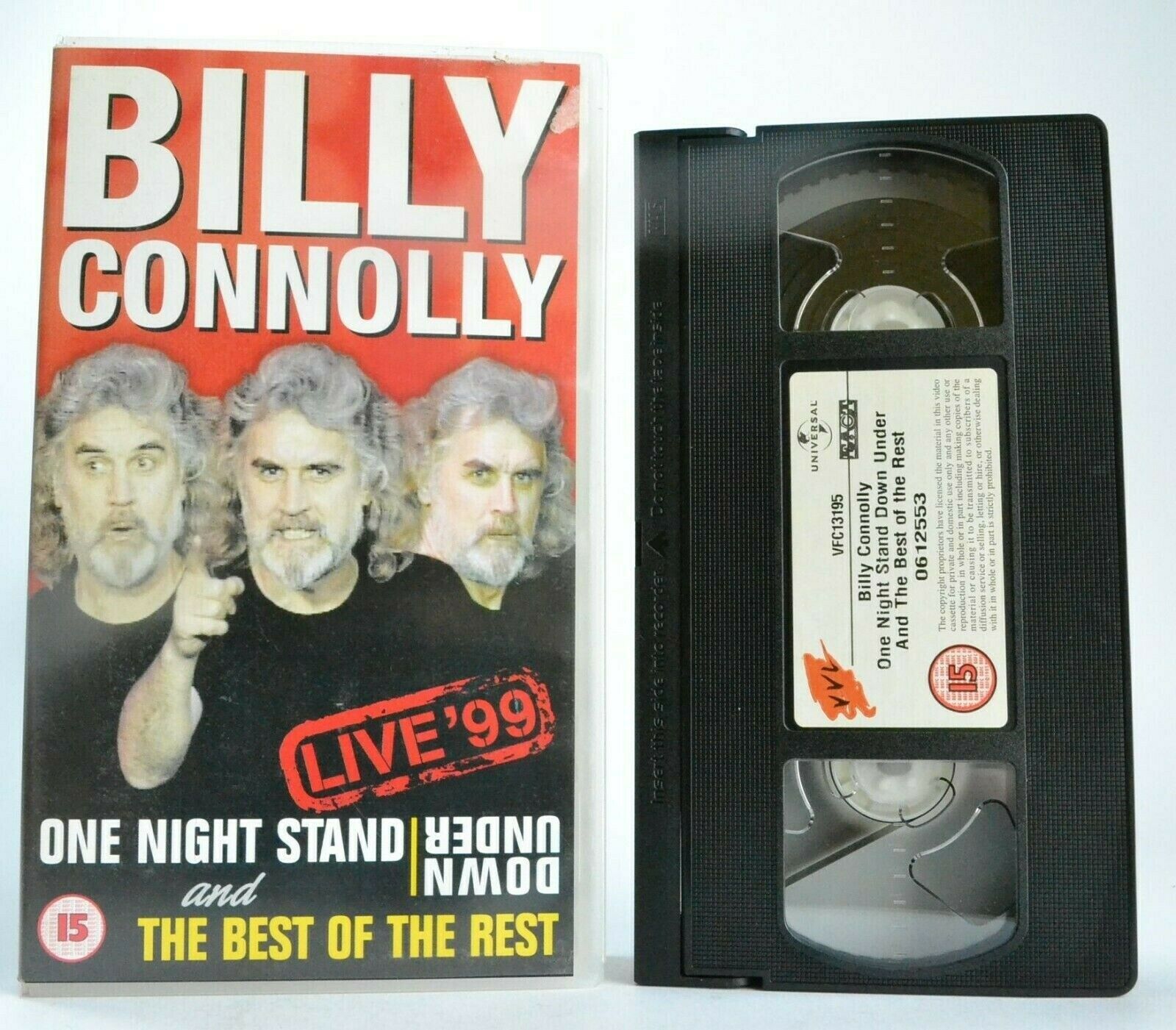 Billy Connolly Live'99: One Night Stand/Down Under - Stand-Up - Comedy - Pal VHS-