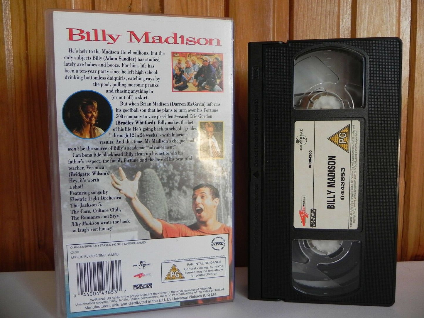 Billy Madison - 4 Front Video - Comedy - Adam Sandler - Darren McGavin - VHS-