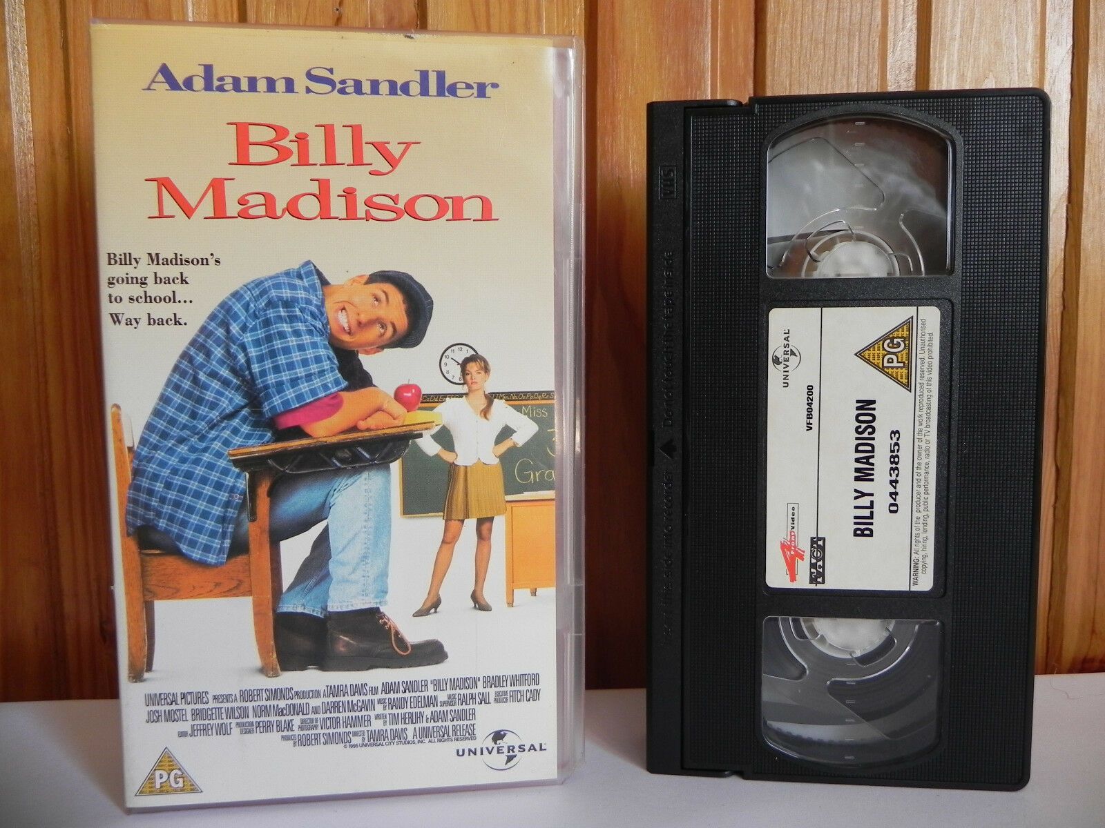 Billy Madison - 4 Front Video - Comedy - Adam Sandler - Darren McGavin - VHS-