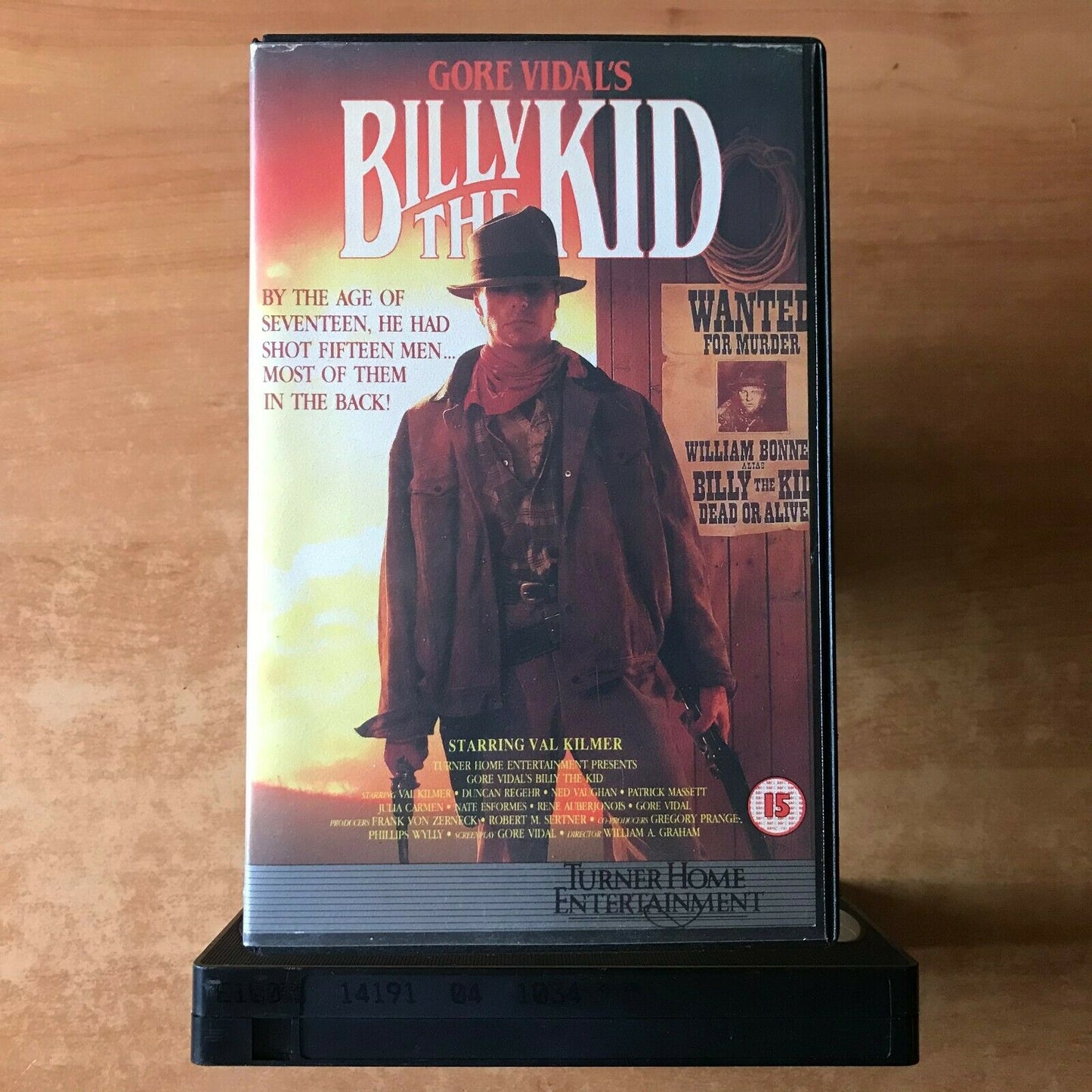 Billy The Kid (1989): Made For TV - Western [Large Box] Val Kilmer - Pal VHS-