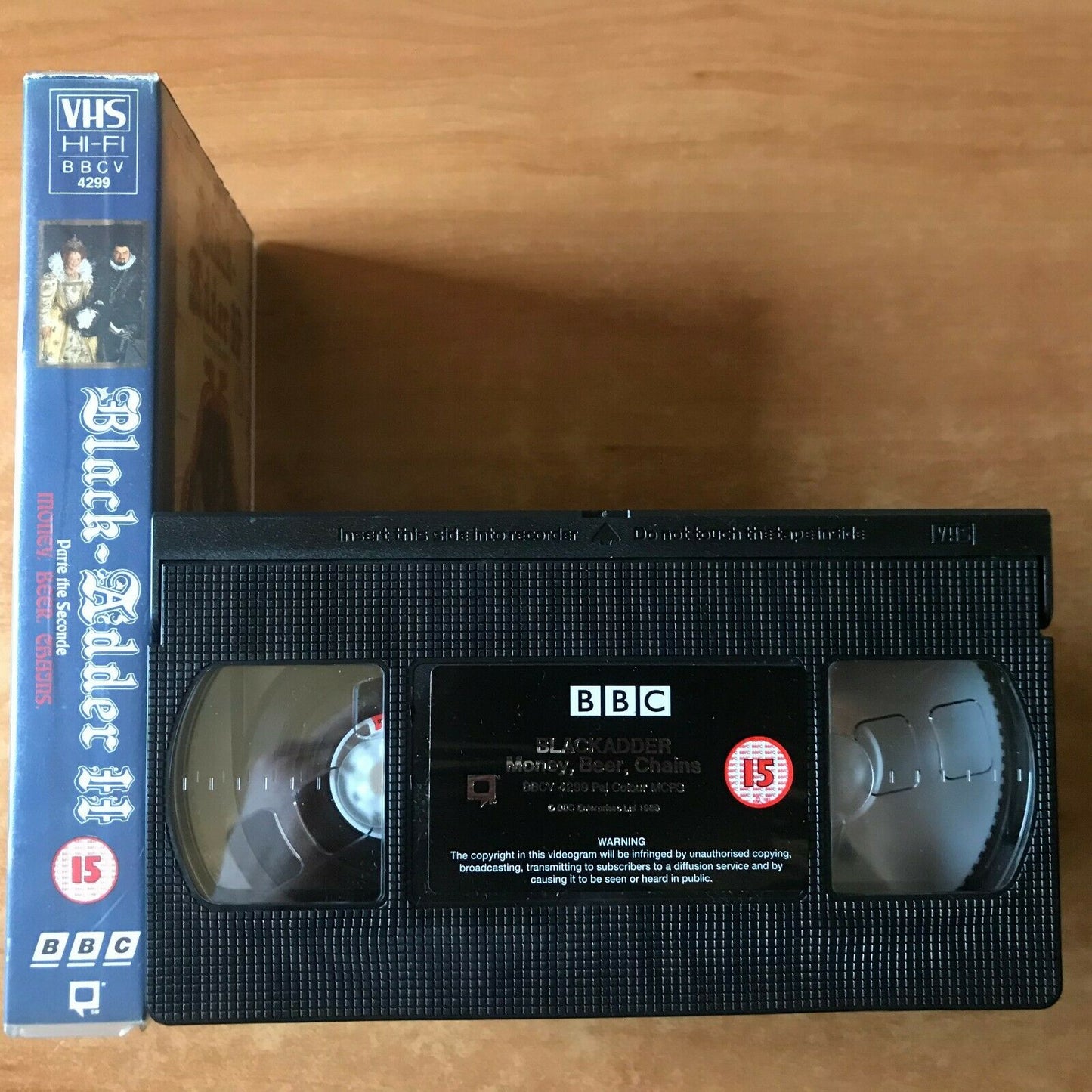 Black Adder 11 (BBC) Parte The Seconde [Money / Beer / Chains] TV Show - Pal VHS-