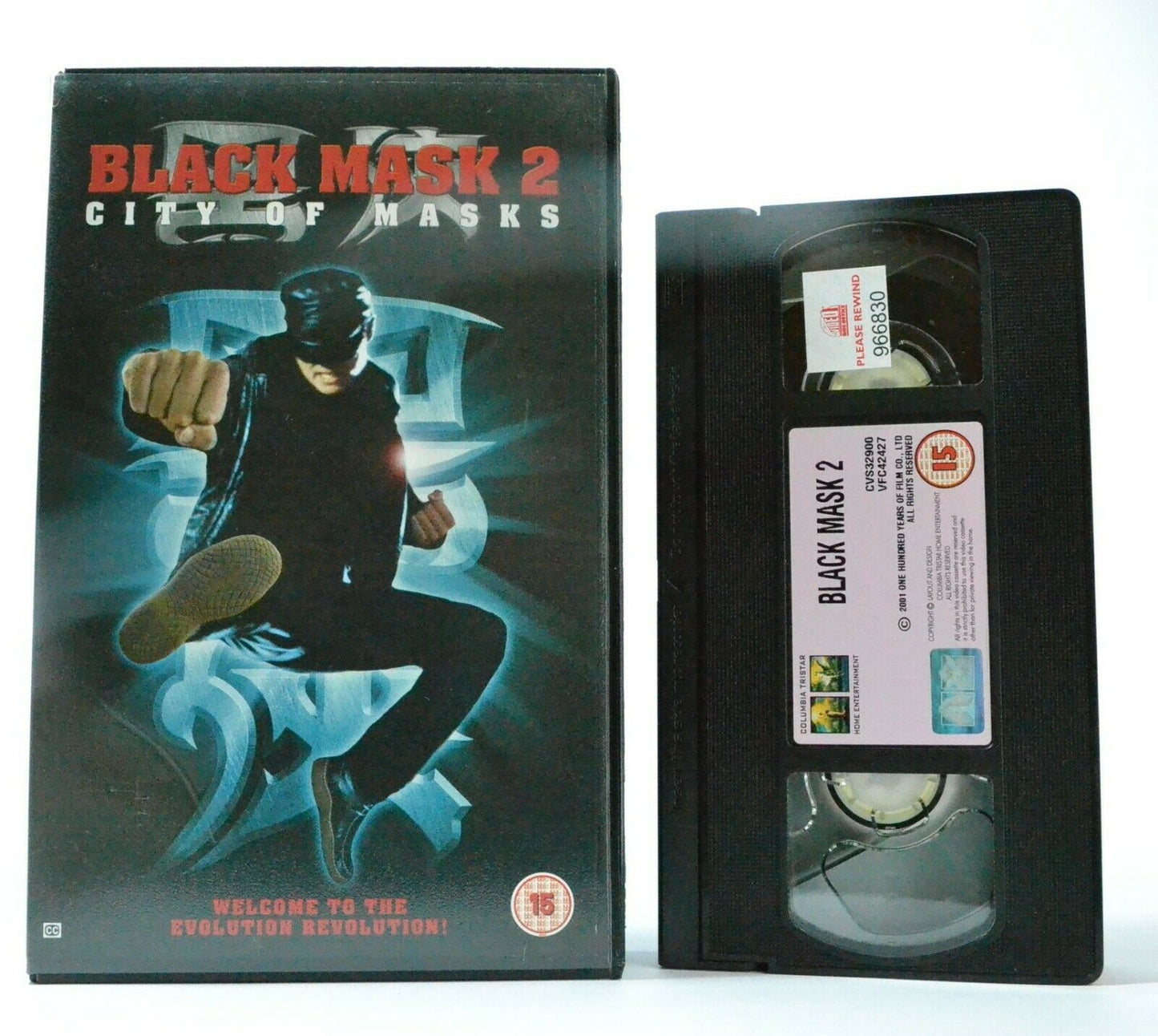 Black Mask 2:City Of Masks - Hong Kong Action Film - Large Box - Ex-Rental - VHS-