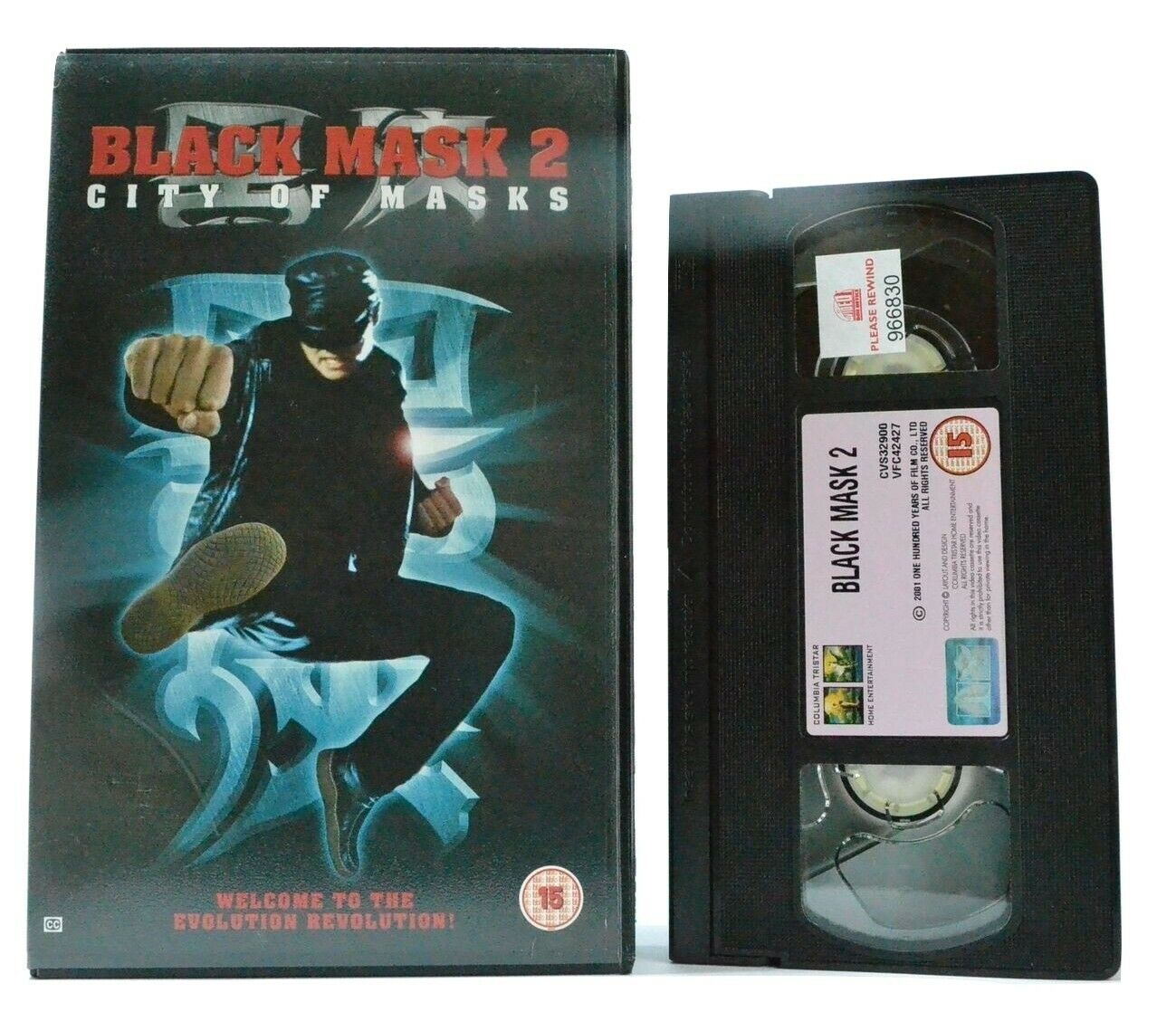 Black Mask 2:City Of Masks - Hong Kong Action Film - Large Box - Ex-Rental - VHS-