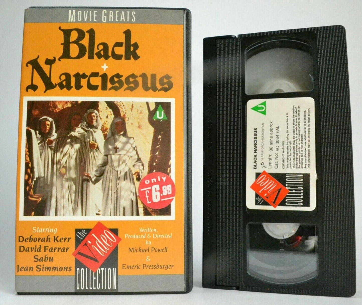 Black Narcissus (1941); [Rumer Godden]: Drama - Deborah Kerr/David Farrar - VHS-