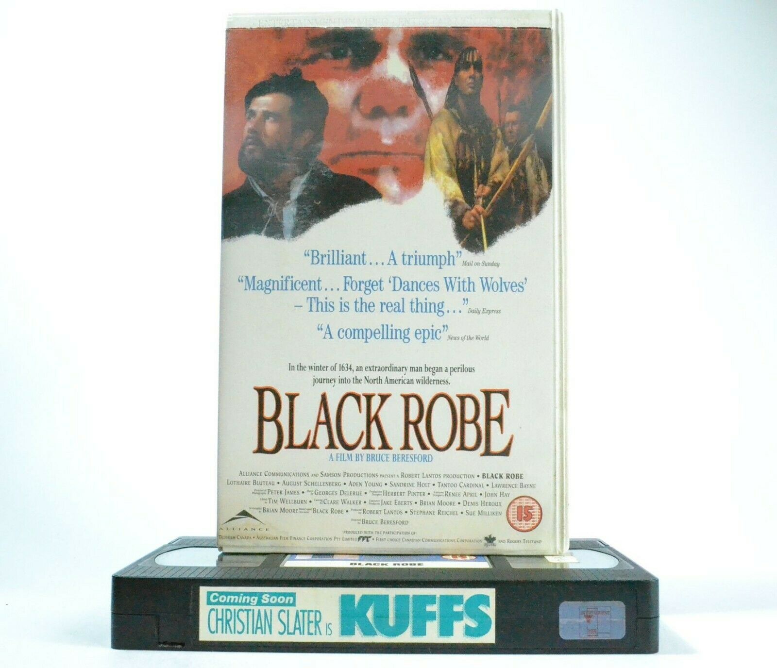 Black Robe (1991) - Based On Brian Moore Novel - Biographical Drama - Pal VHS-