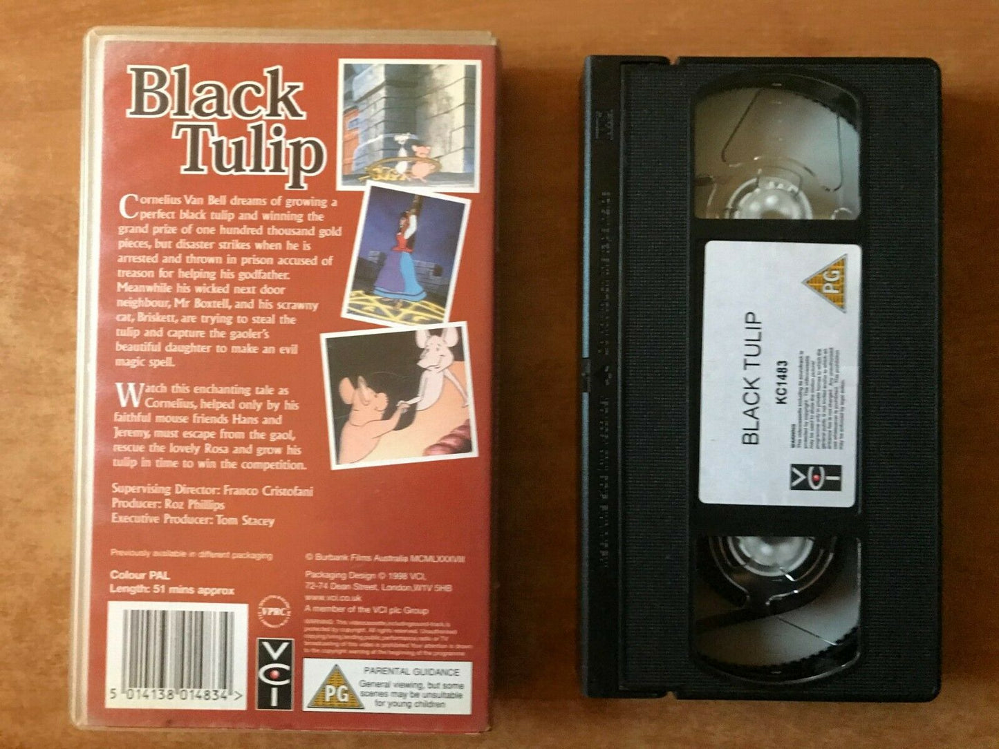 Black Tulip (1998); [Alexandre Dumas] Animated Adventures - Children's - Pal VHS-