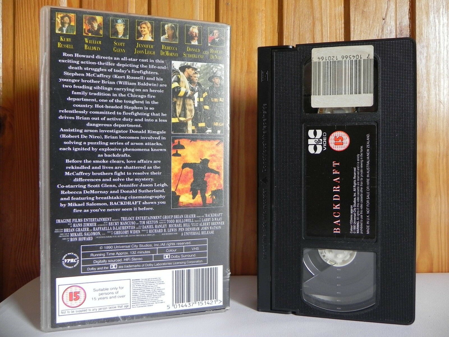 Blackdraft; [Ron Howard] - Disaster Drama - Kurt Russell / Robert De Niro - VHS-