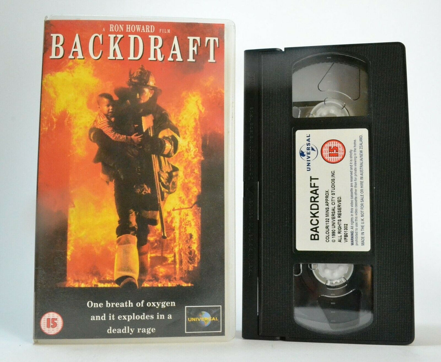 Blackdraft: Ron Howard - Disaster Drama - Kurt Russell/Robert De Niro - Pal VHS-