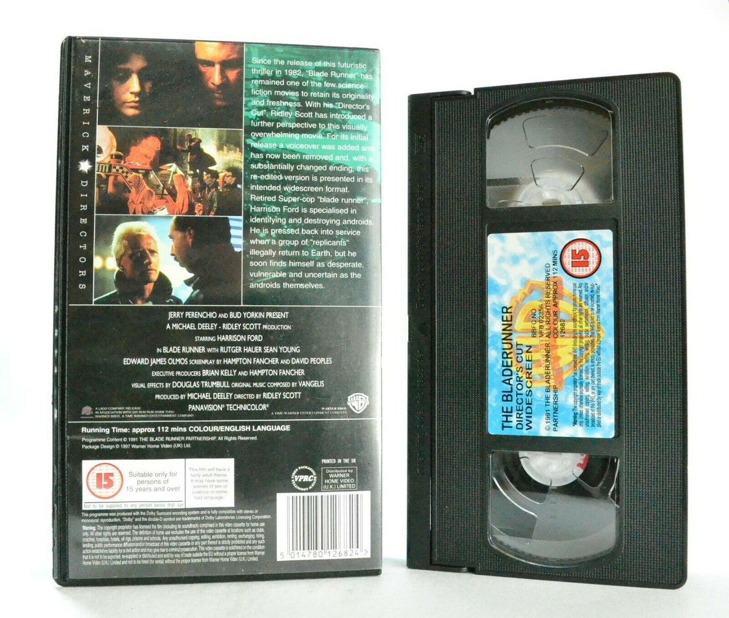 Blade Runner (1991): The Director's Cut [Widescreen] Sci-Fi Action - Pal VHS-