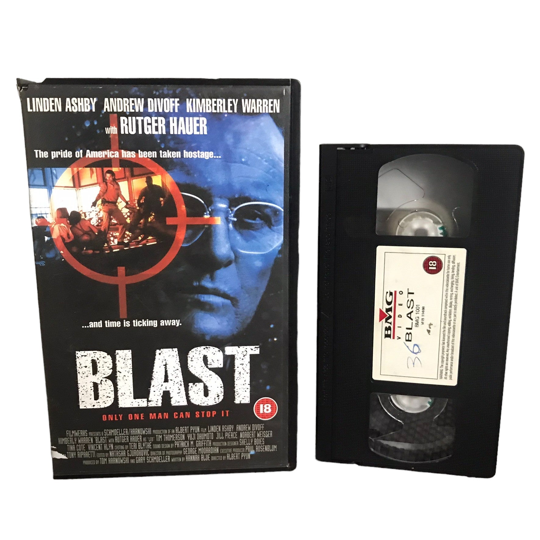 Blast - Linden Ashby - BMG Video - Large Box - Pal - VHS-