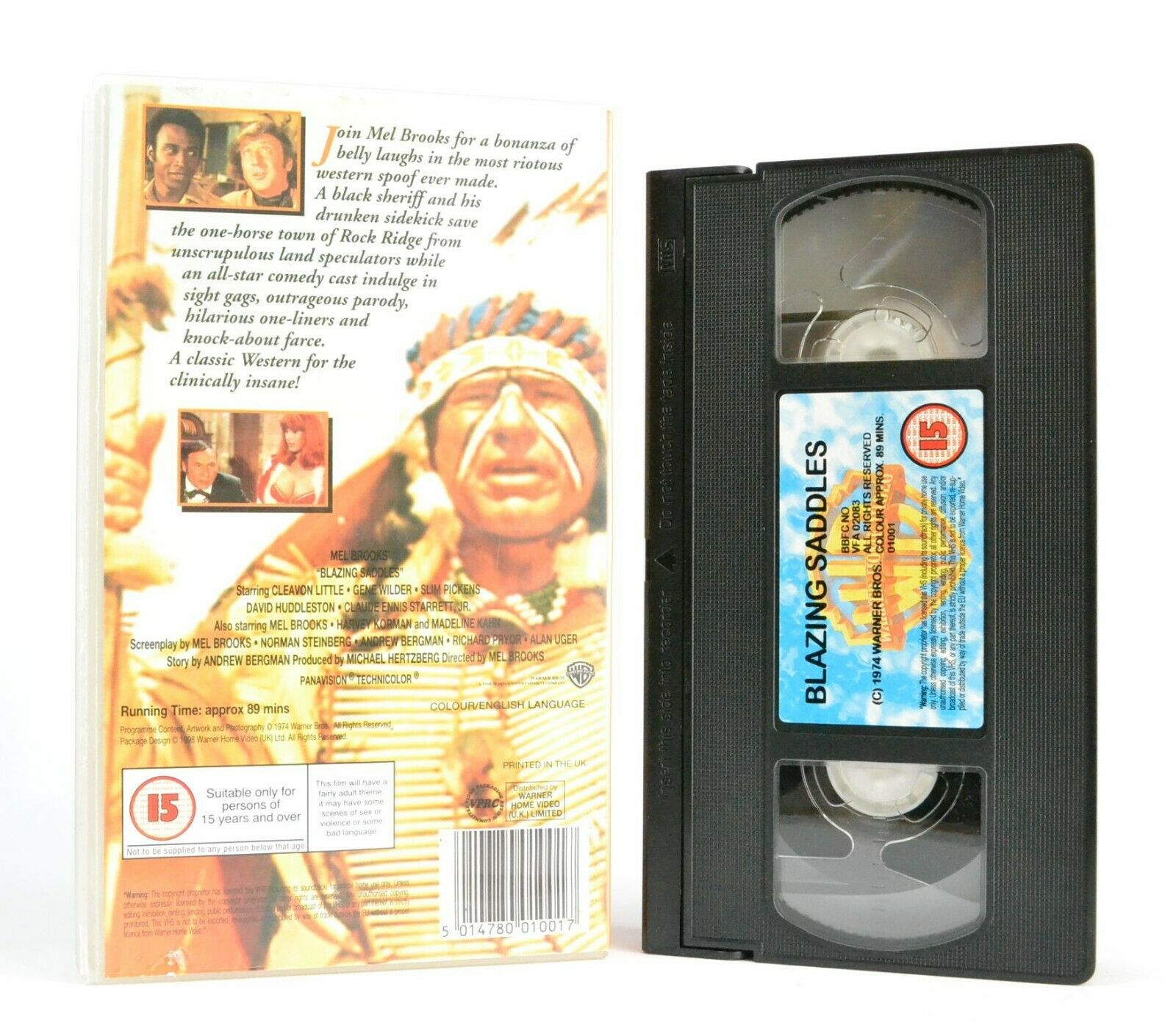 Blazing Saddles: A M.Brooks Film (1974) - Satirical Western - Gene Wilder - VHS-