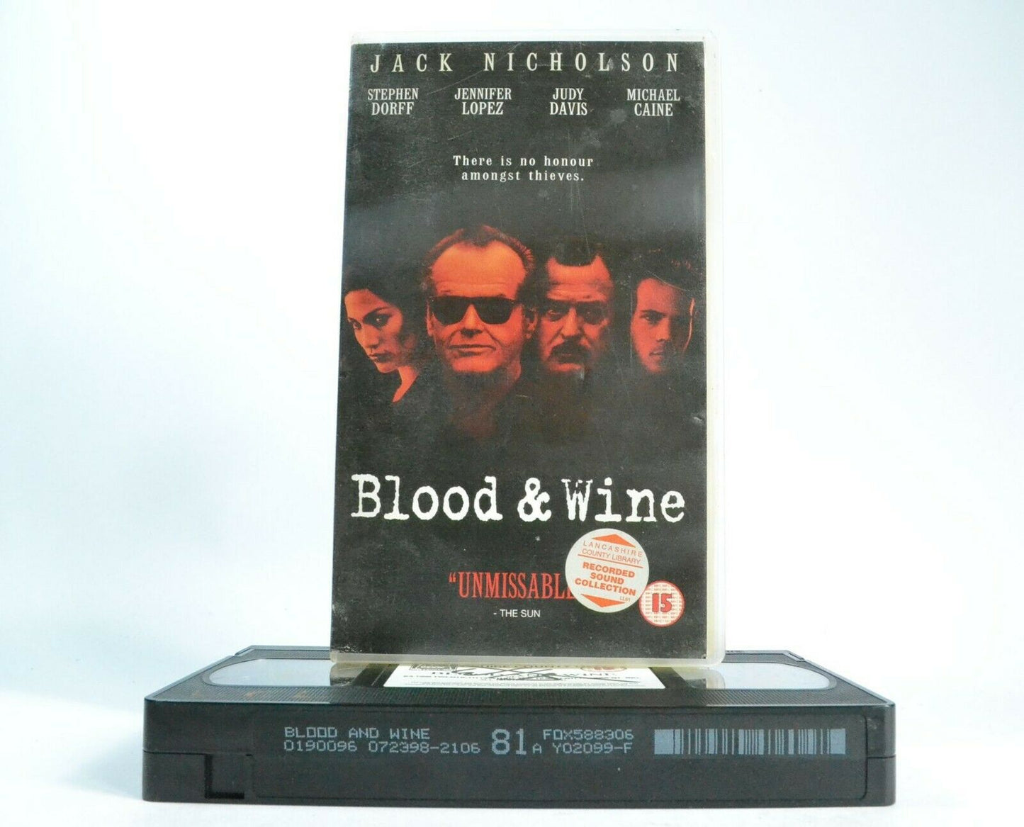 Blood And Wine: Unbelievable Crime Thriller - With Jack Nicholson - A Pal VHS-