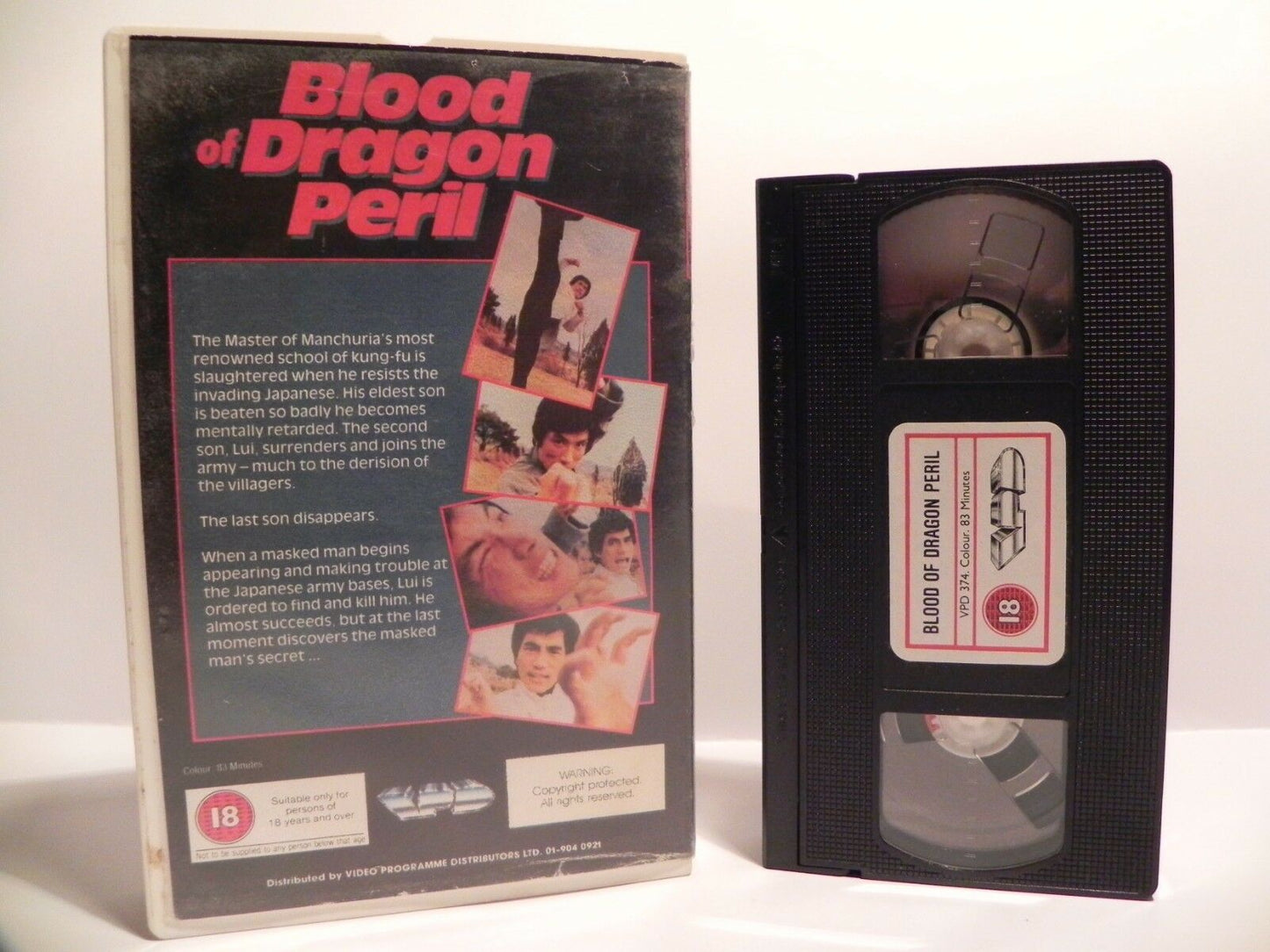 Blood Of Dragon Peril: (1978) Out Of Print Kung Fu Gem - Chao-jung Chen - VHS-