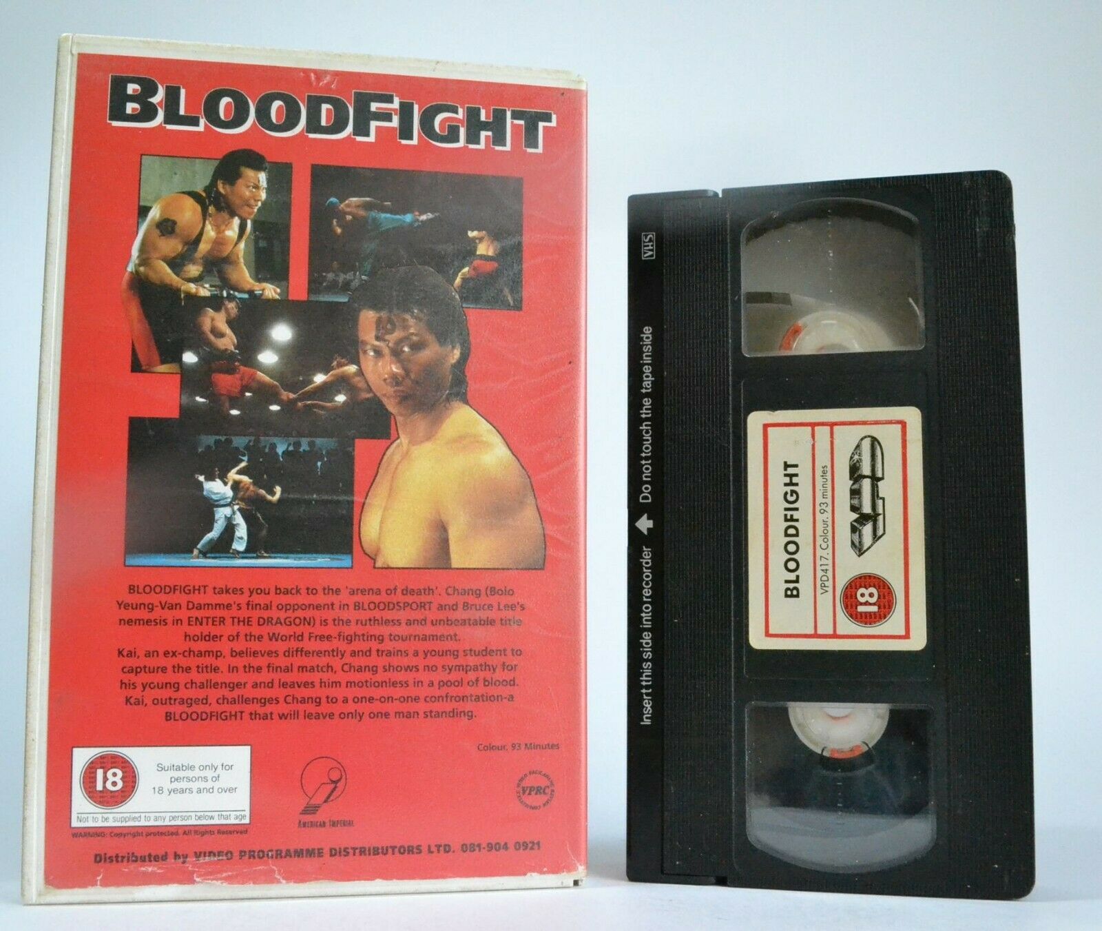 Bloodfight: AKA "FinalFight" (1989) - Bolo Yeung - VPD Martial Arts Video - VHS-