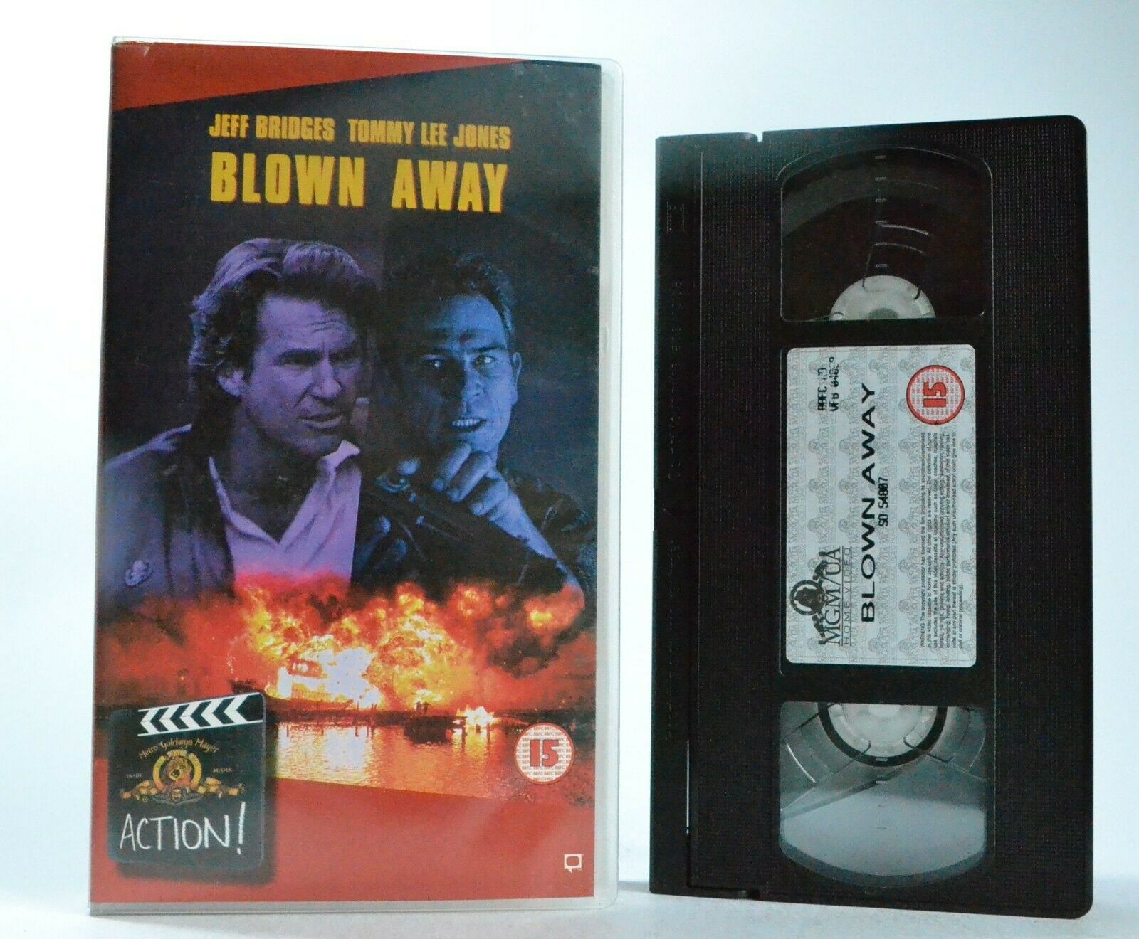 Blown Away (1994) - Action Thriller - Jeff Bridges/Tommy Lee Jones- Pal VHS-