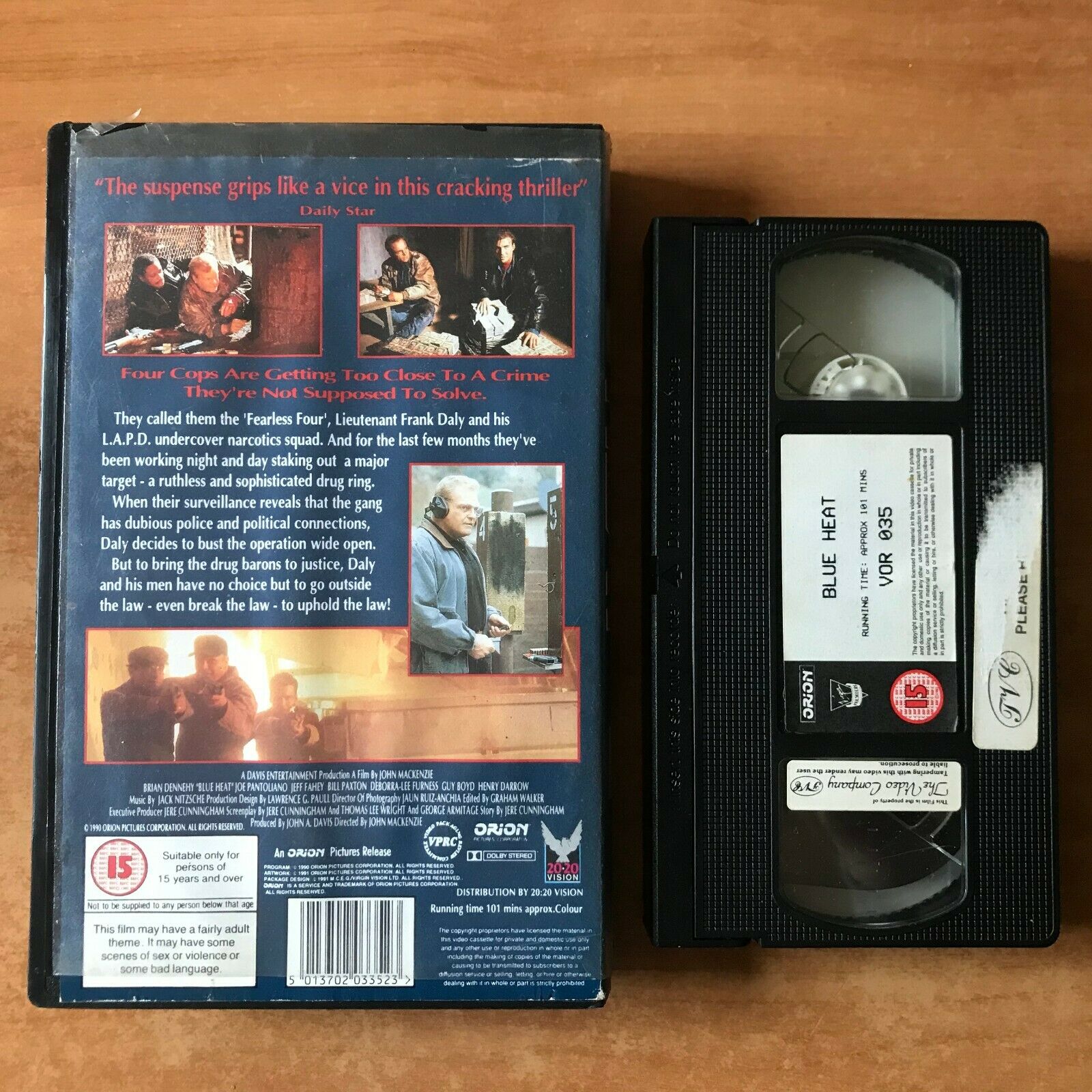 Blue Heat (1990); [20/20 Vision] Big Box - Crime Action - Brian Dennehy - VHS-