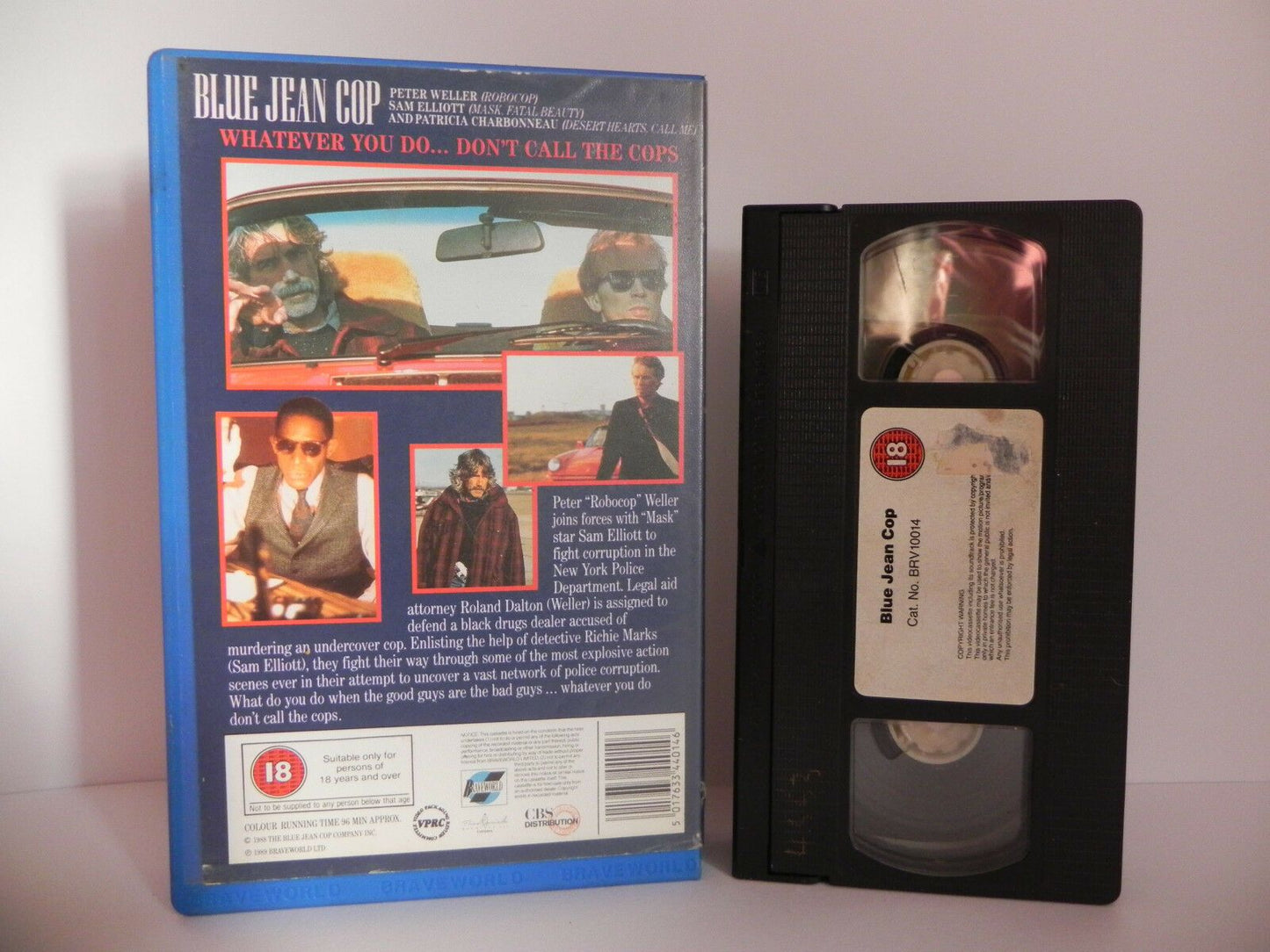 Blue Jean Cop - Peter (Robocop) Weller - Big Box - Ex-Rental Video - 10014 - VHS-