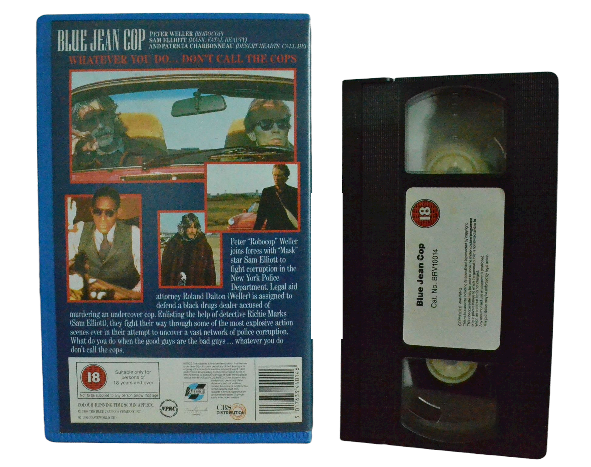 Blue Jean Cop - Peter Wellar - Universal - Vintage - Pal VHS-