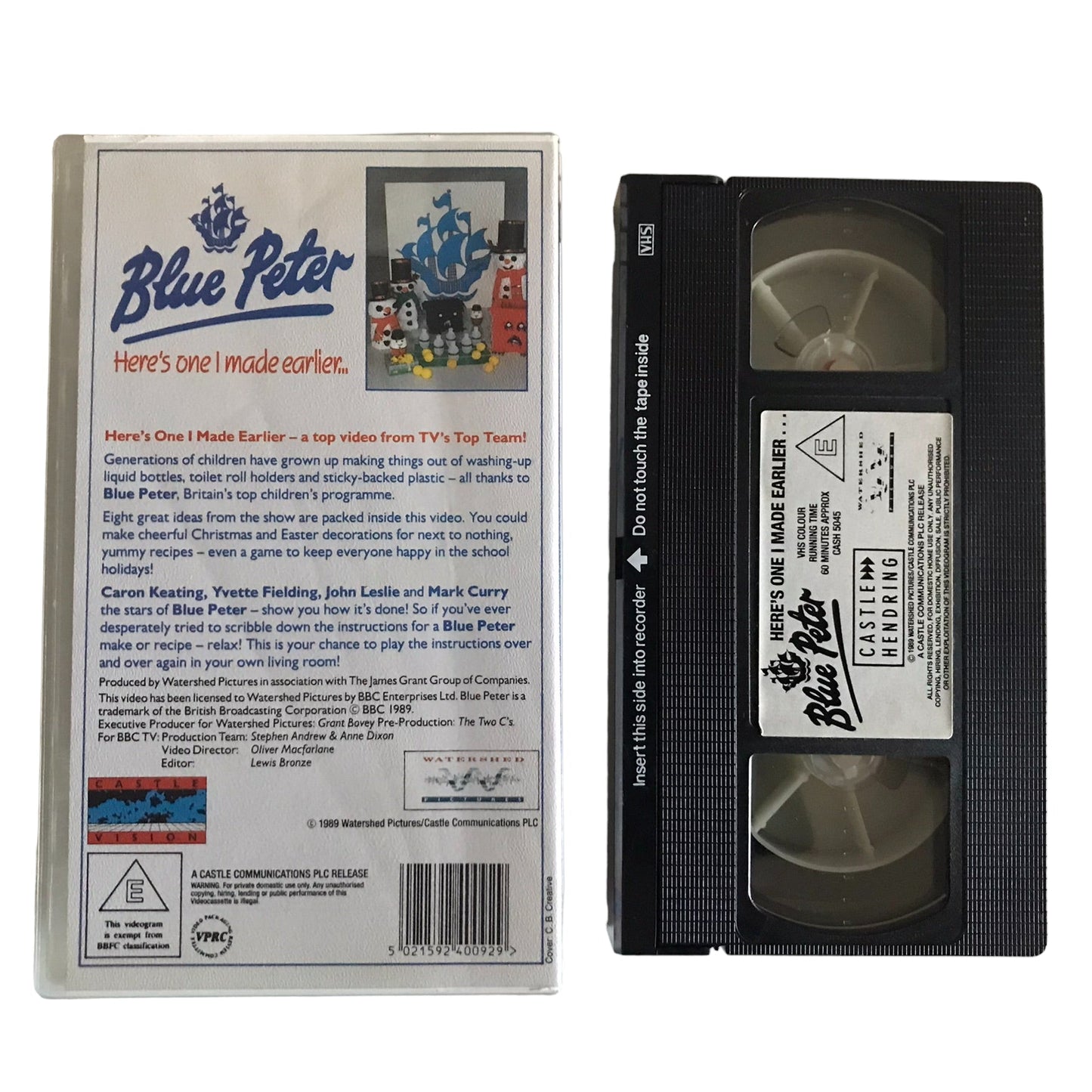 Blue Peter - Here's One I Made Earlier - Castle - Kids - Pal - VHS-