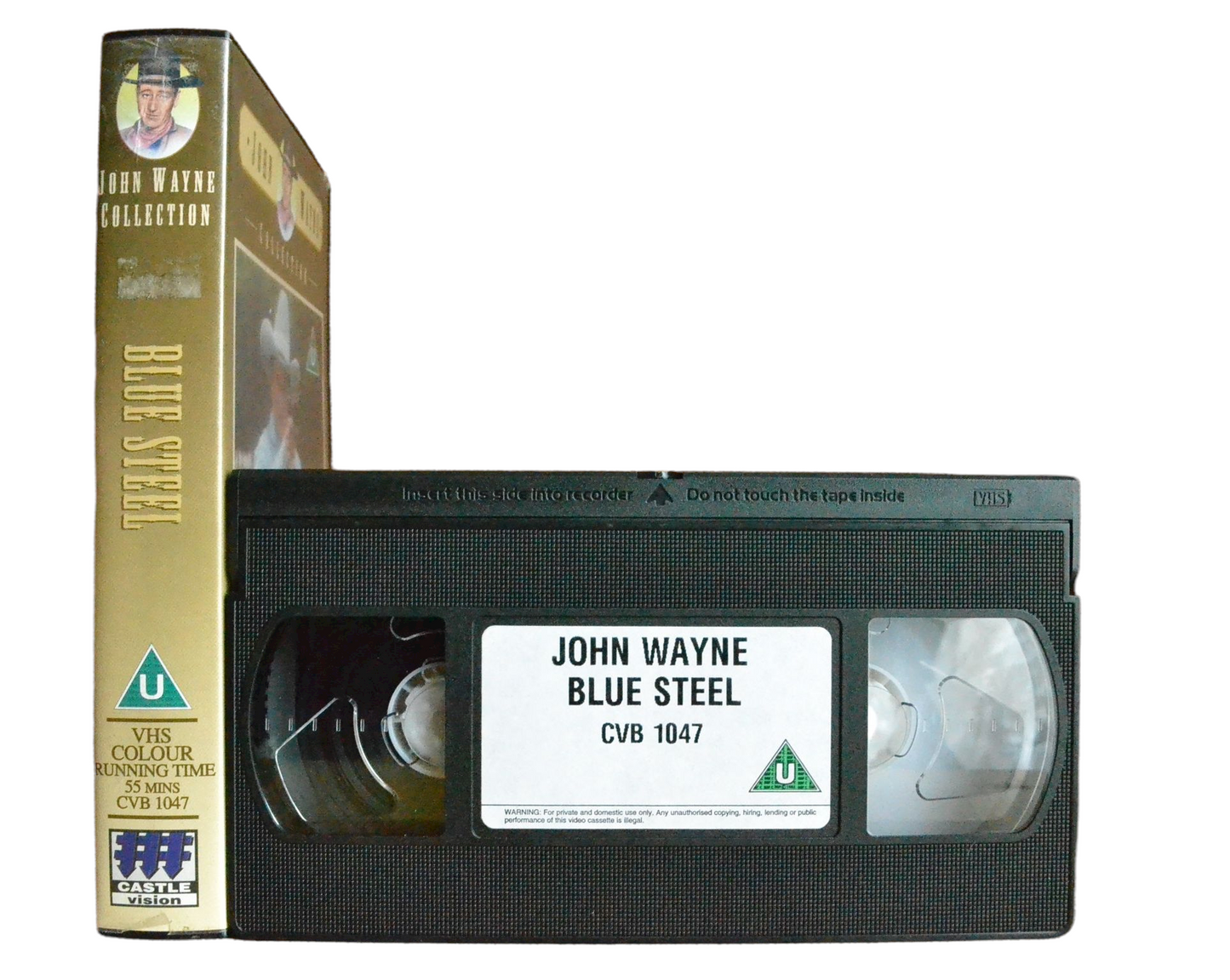 Blue Steel - John Wayne - Castle Vision - Vintage - Pal VHS-