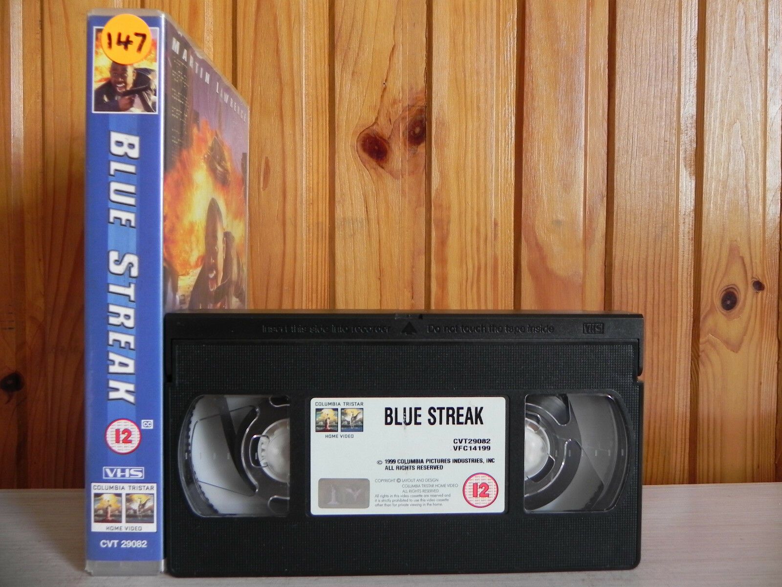 Blue Streak - Large Box - Columbia - Comedy - Action - Martin Lawrence - Pal VHS-