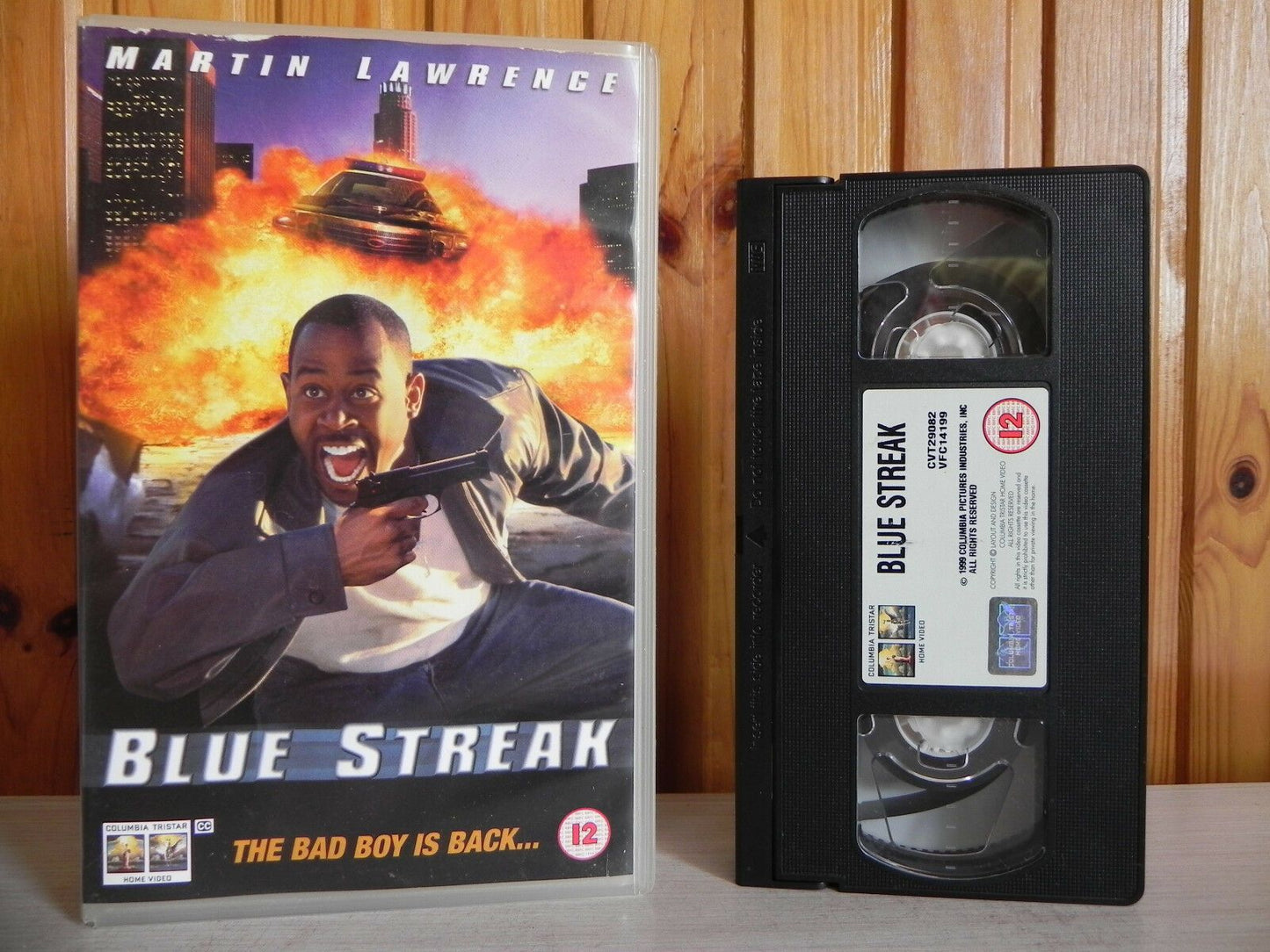 Blue Streak - Large Box - Columbia - Comedy - Action - Martin Lawrence - Pal VHS-