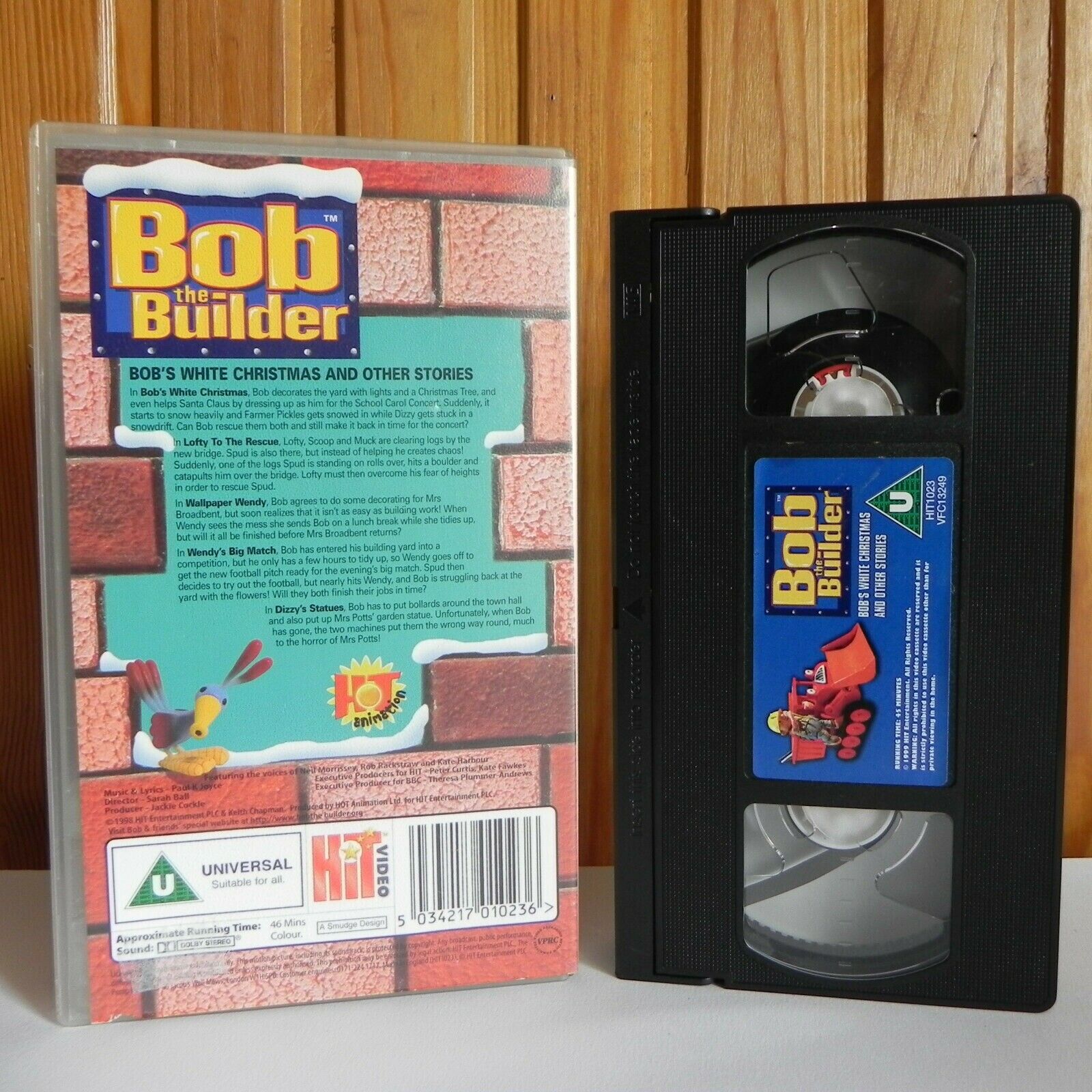 Bob The Builder: Bob's White Christmas And Other Stories - Children's - Pal VHS-