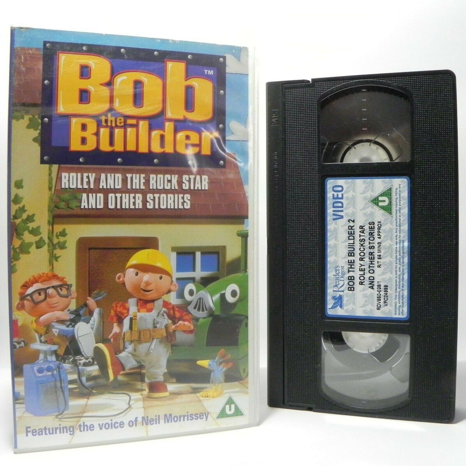 Bob The Builder: Roley And The Rock Star - Animated Neil Morrissey - Kids - VHS-