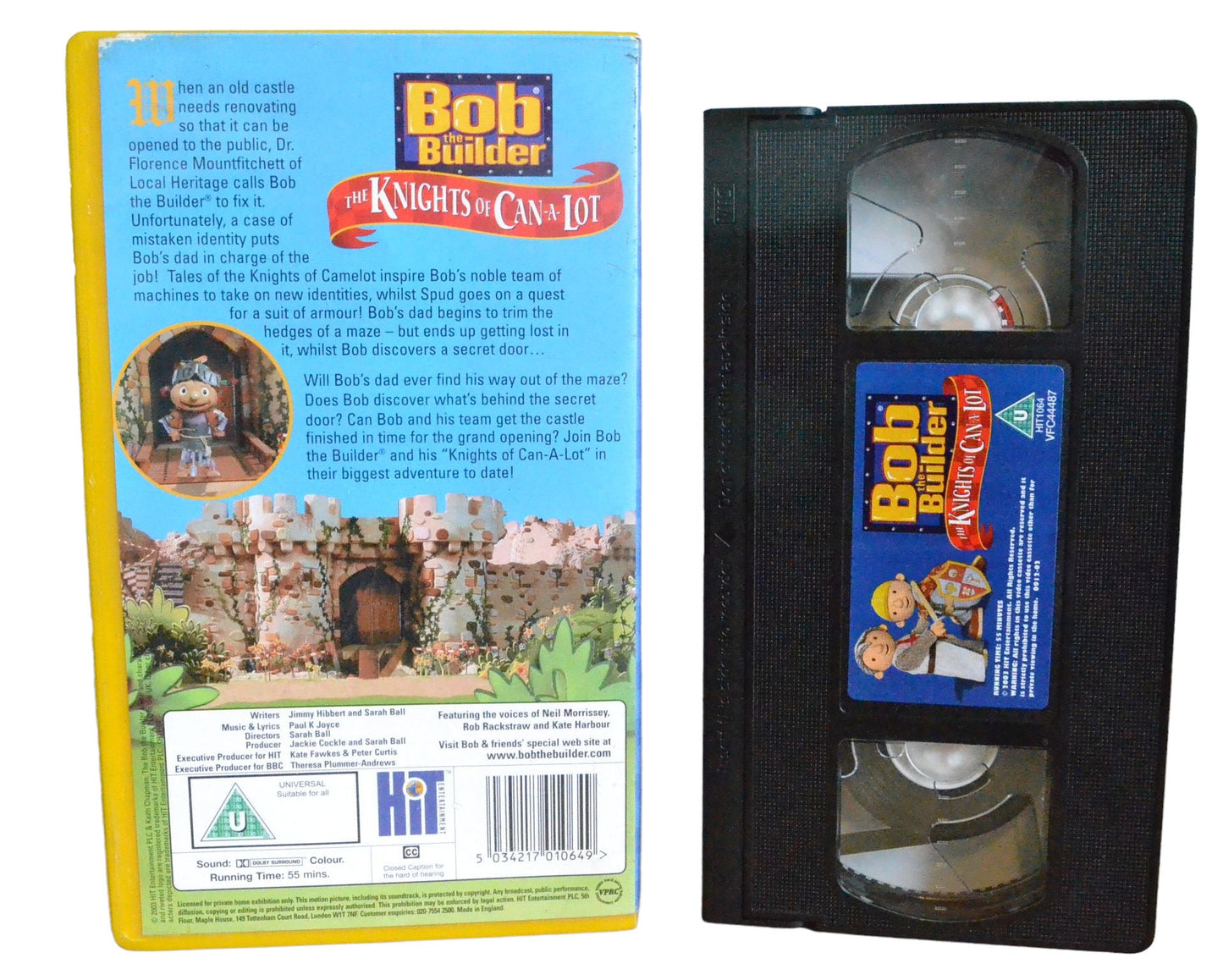 Bob The Builder : The Knights of Can-A-Lot - Hit Entertainment - HIT1064 - Children - Pal - VHS-