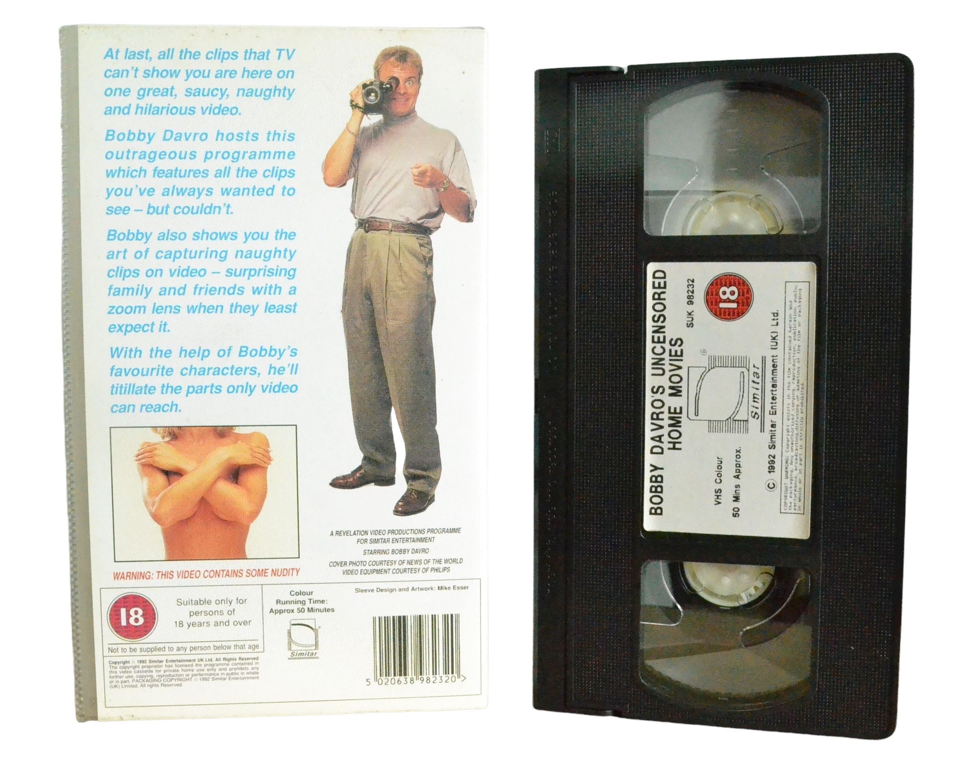 Bobby Davro's Uncensored Home Movies - Bobby Davro - Simitar - Comedy - Pal VHS-