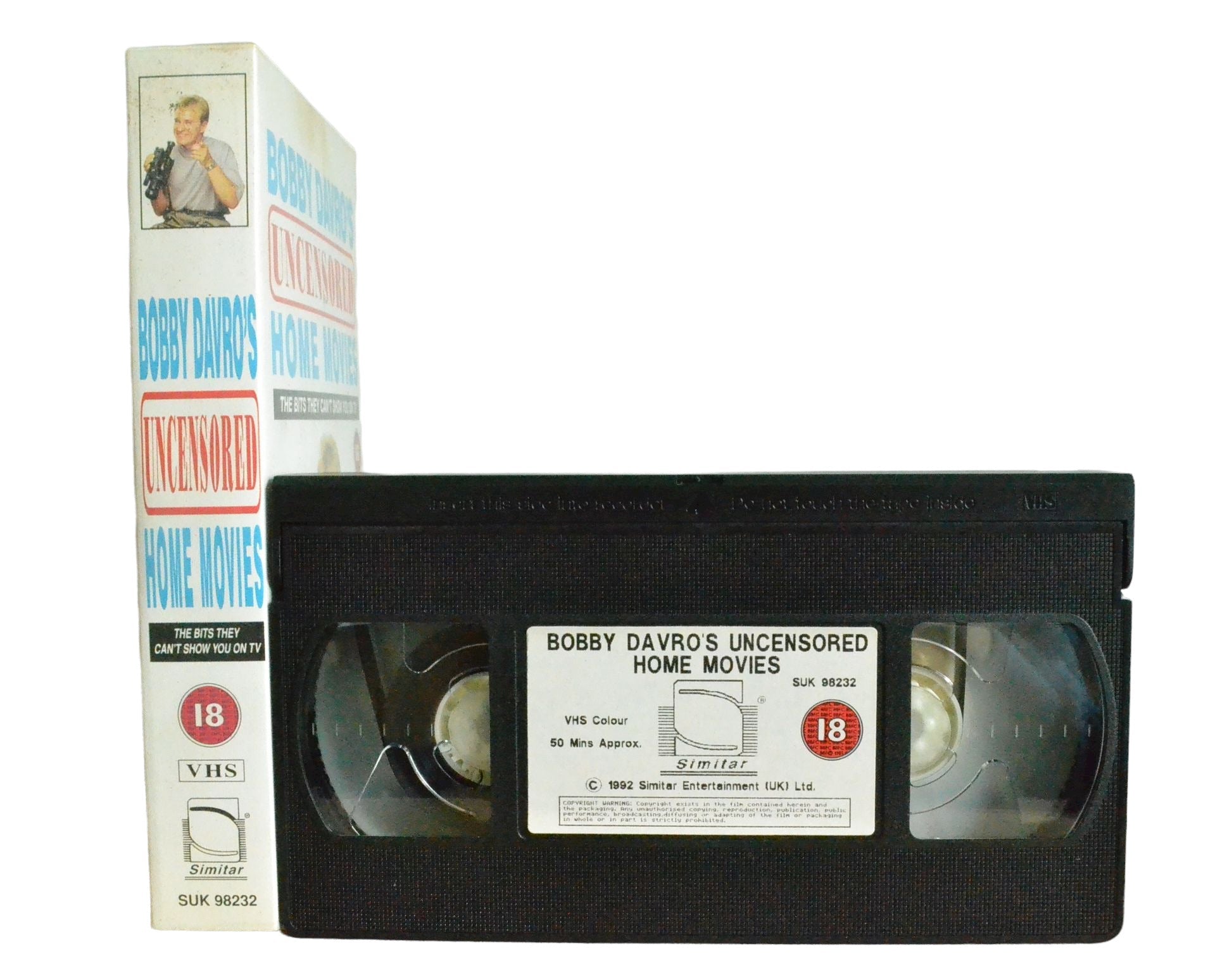 Bobby Davro's Uncensored Home Movies - Bobby Davro - Simitar - Comedy - Pal VHS-