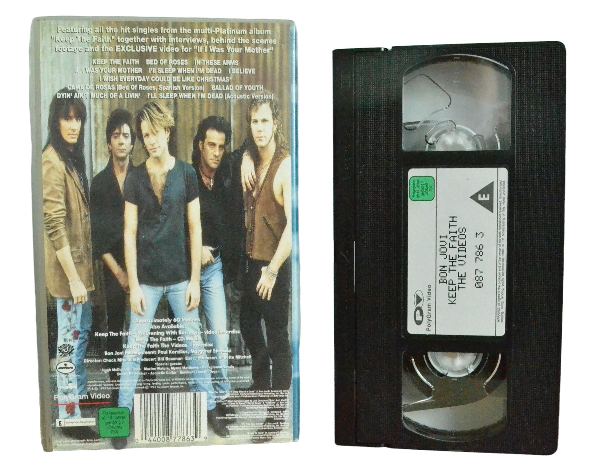 Bon Jovi Keep The Faith The Videos - Jon Bon Jovi - PolyGram Video - Music - Pal VHS-