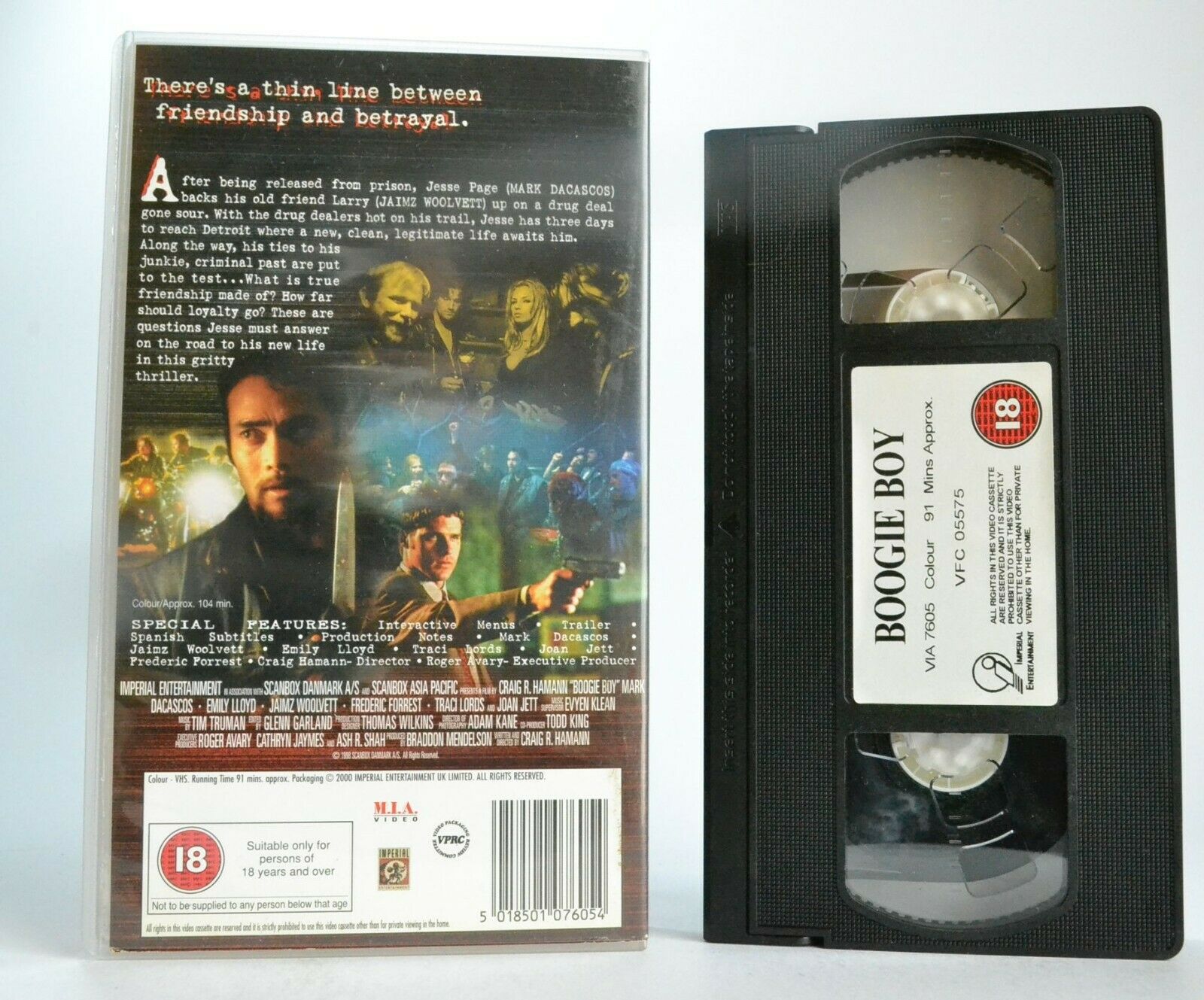 Boogie Boy (1998): A Craig Hamann Film - Action Thriller - Mark Dacascos - VHS-