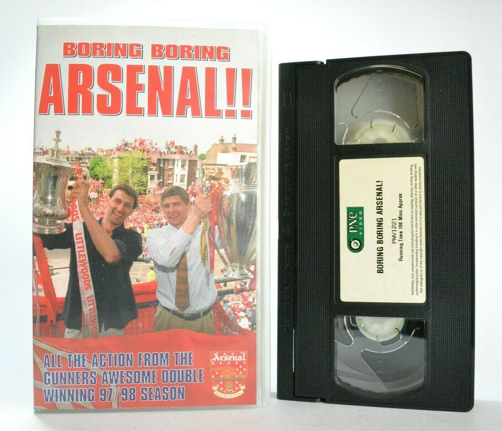 Boring Boring Arsenal: Season Review 1997/98 - Gunners - Football - Sports - VHS-