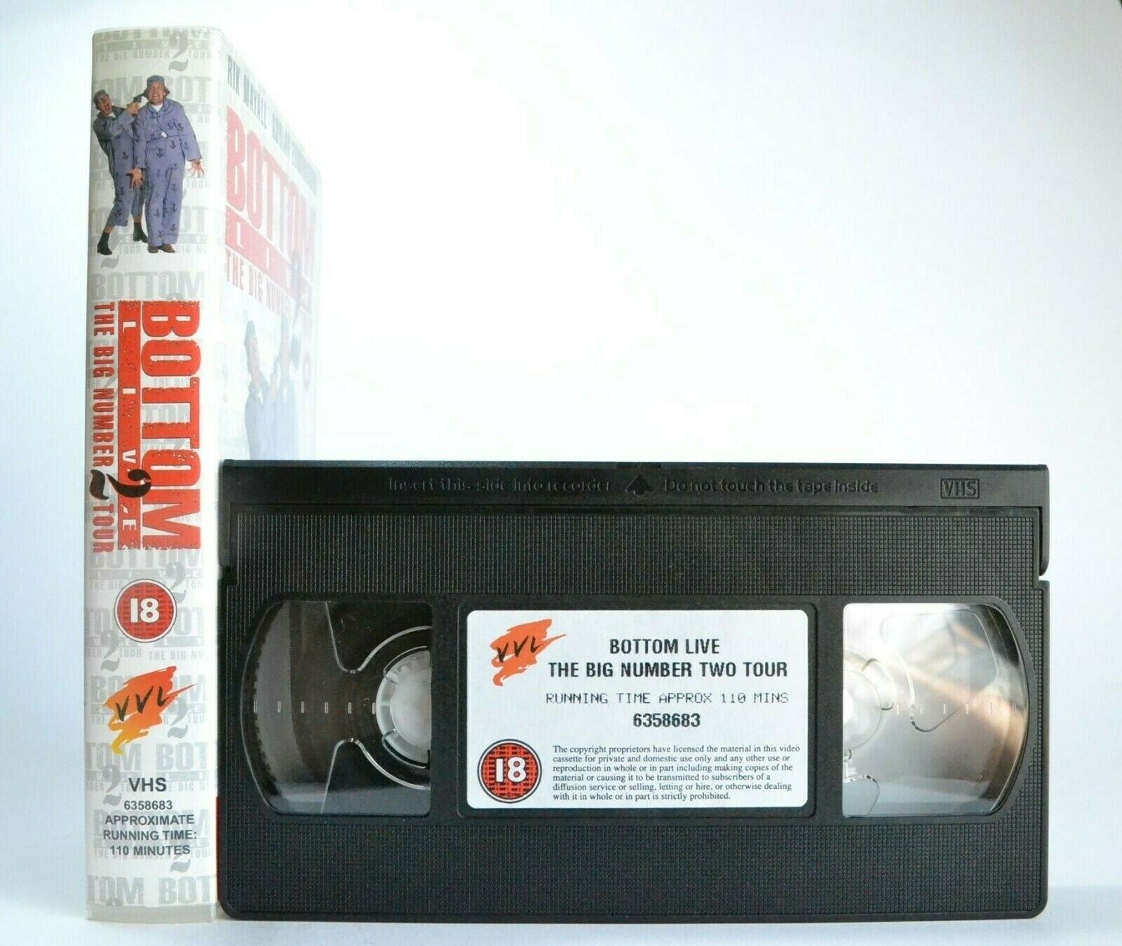 Bottom Live: The Big Number 2 Tour - Comedy - Rik Mayall/Adrian Edmondson - VHS-