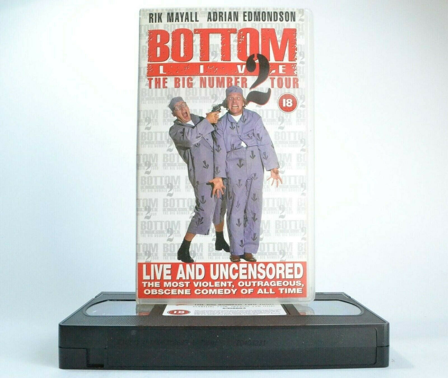 Bottom Live: The Big Number 2 Tour - Comedy - Rik Mayall/Adrian Edmondson - VHS-